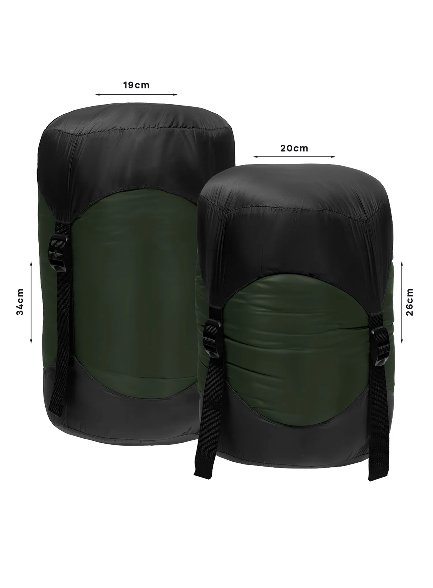 Sintetička vreća za spavanje Alpinus Ultralight Pro 1000 - green