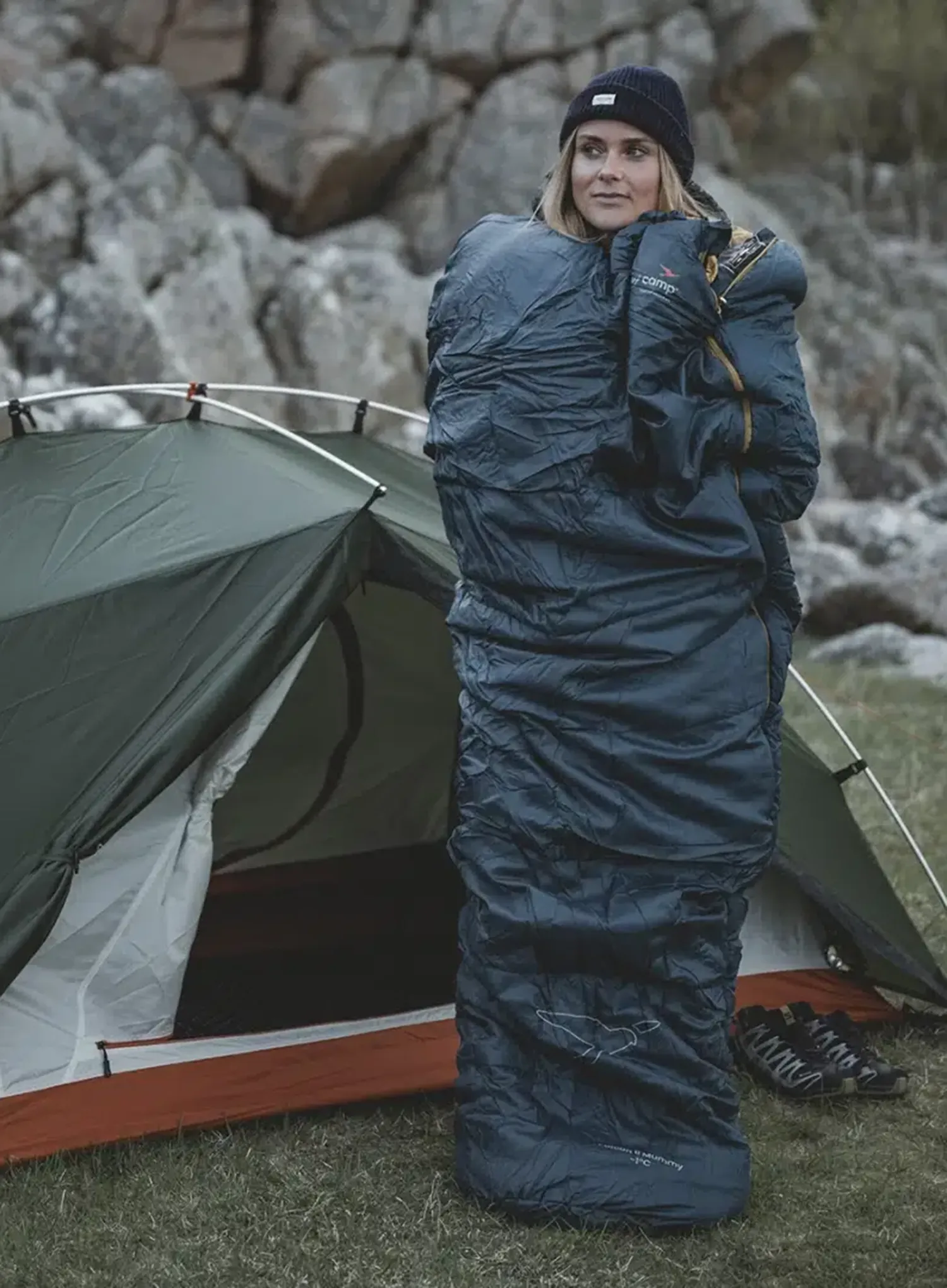 Sintetička vreća za spavanje Easy Camp Falcon II Mummy -1C (200 cm)