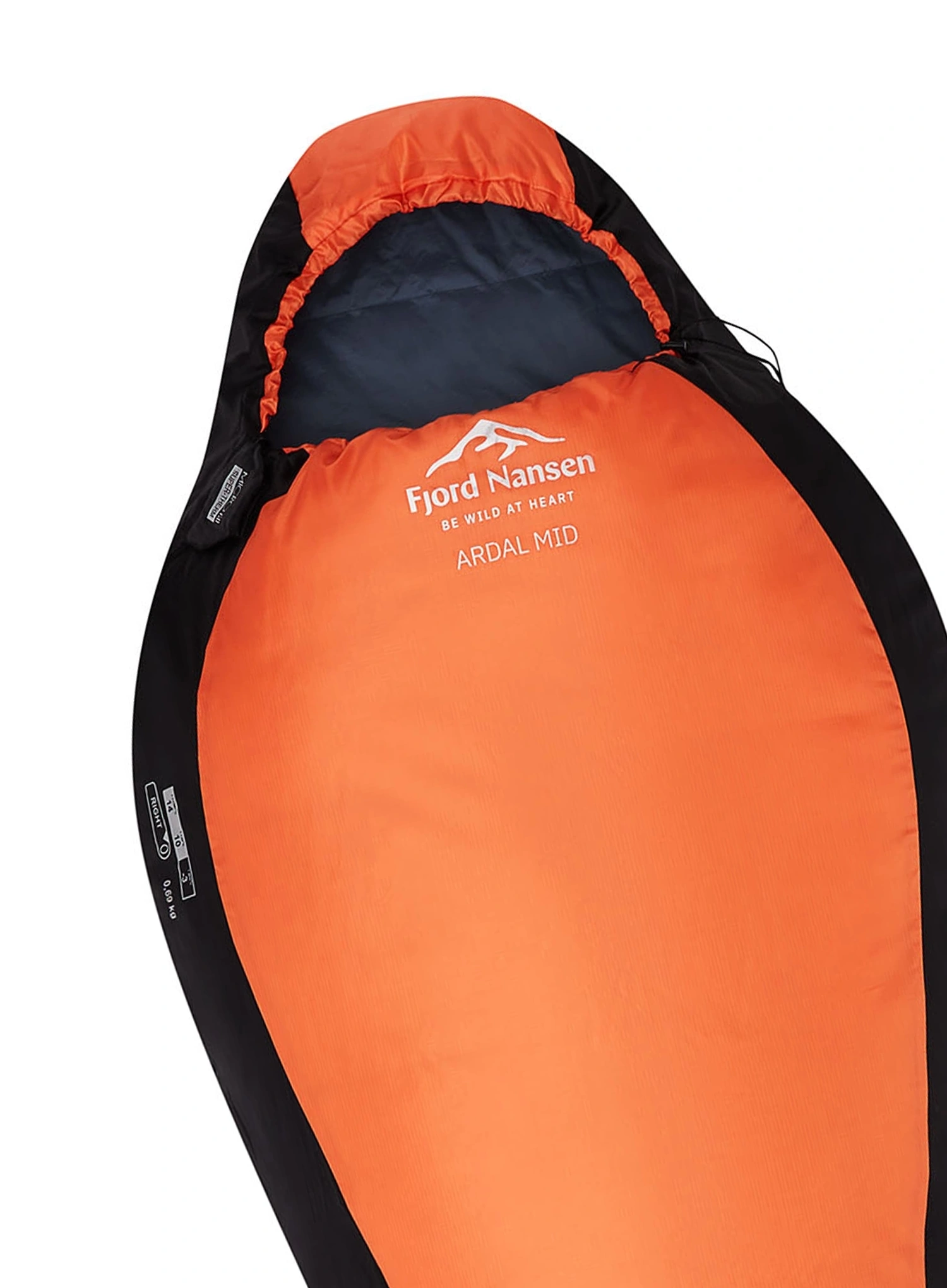 Sintetička vreća za spavanje Fjord Nansen Ardal XL SBS (200 cm) - carnelian