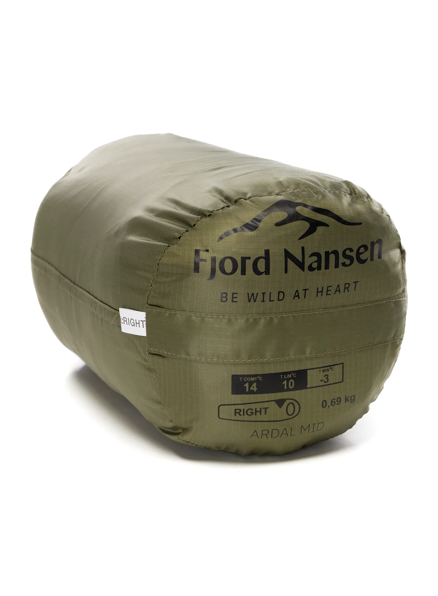 Vreća za spavanje Fjord Nansen Ardal Mid SBS (178 cm) - olive drab