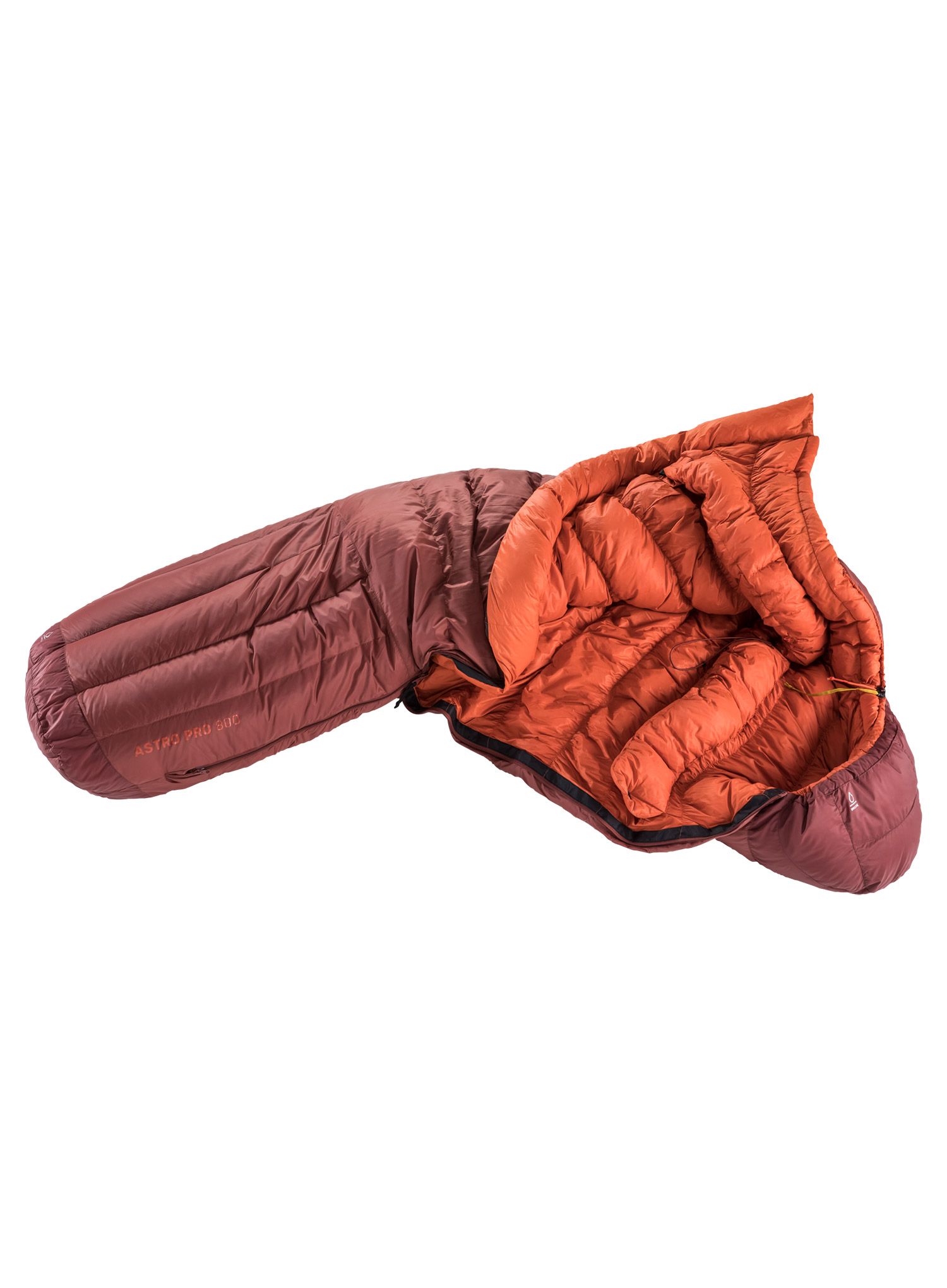 Perjana vreća za spavanje Deuter Astro Pro 800 EL (200 cm) - redwood/paprika