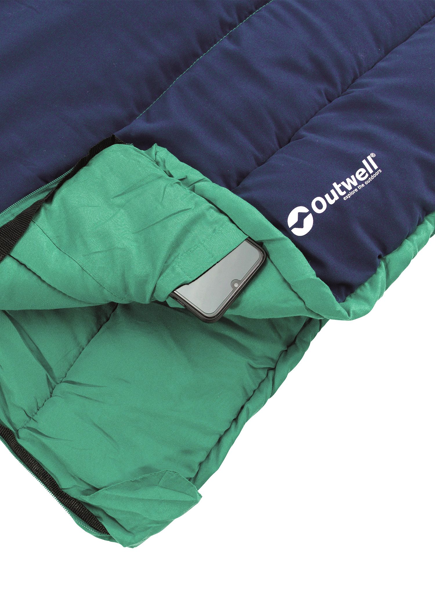 Dječja vreća za spavanje Outwell Champ Kids (130 cm) - ocean blue