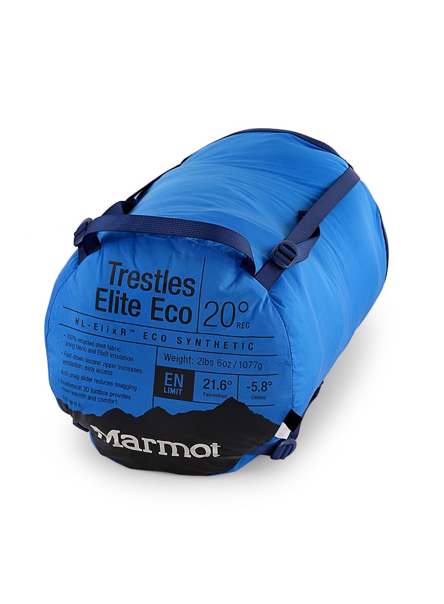 Vreća za spavanje Marmot Trestles Elite Eco 20 (183 cm) - blue/classic blue