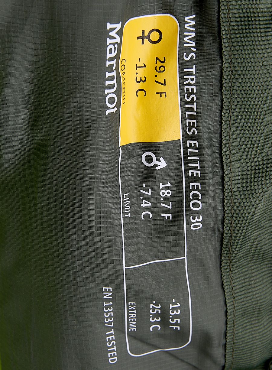 Vreća za spavanje Marmot Trestles Elite Eco 30 (168 cm) - wheatgrass/crocodile