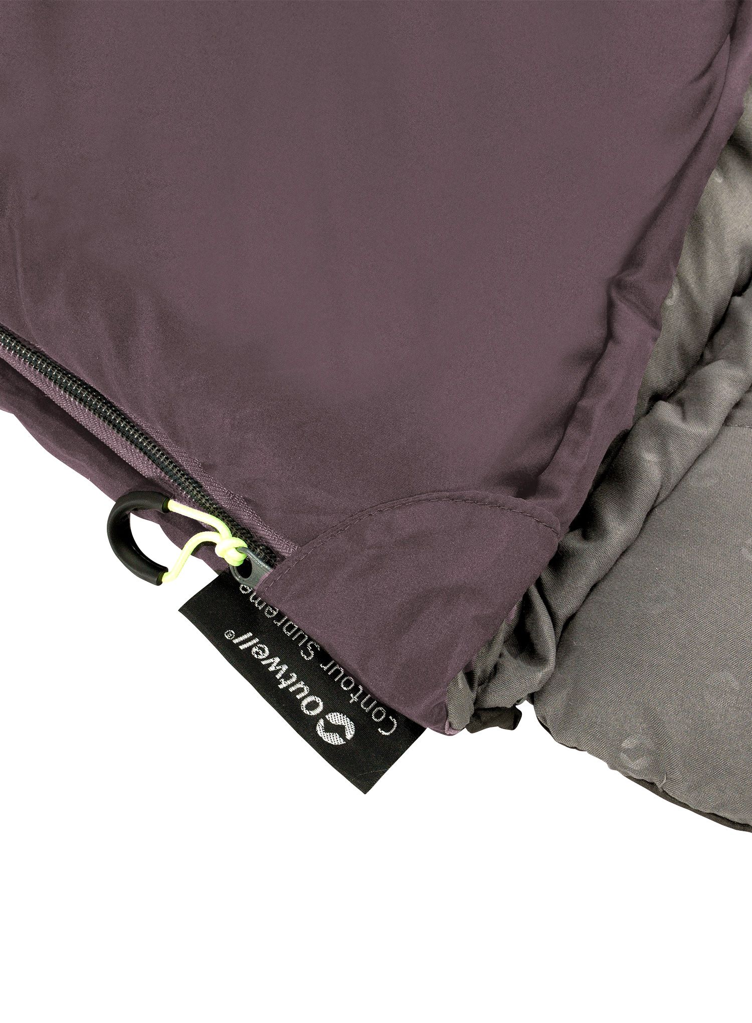 Sintetička vreća za spavanje Outwell Contour (190 cm) - dark purple
