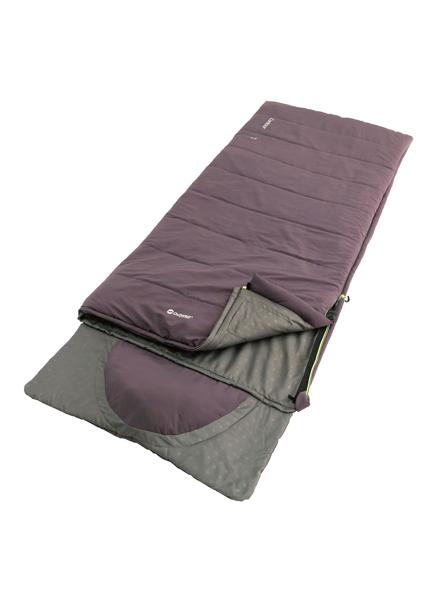 Sintetička vreća za spavanje Outwell Contour (190 cm) - dark purple