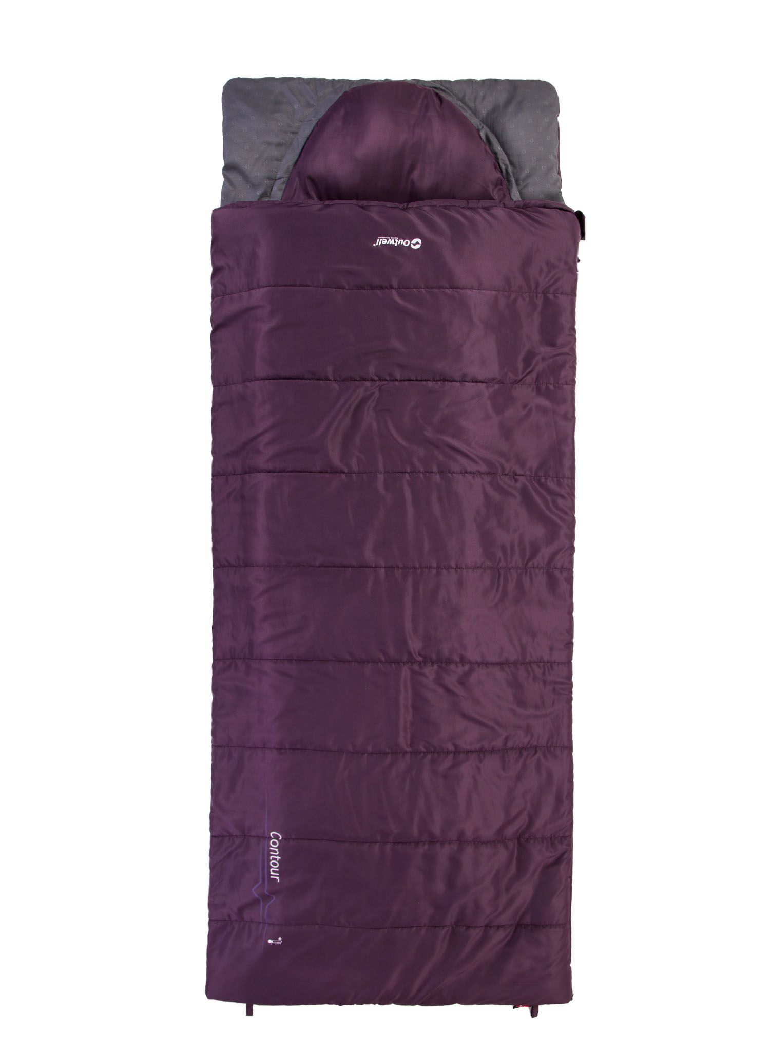Sintetička vreća za spavanje Outwell Contour (190 cm) - dark purple