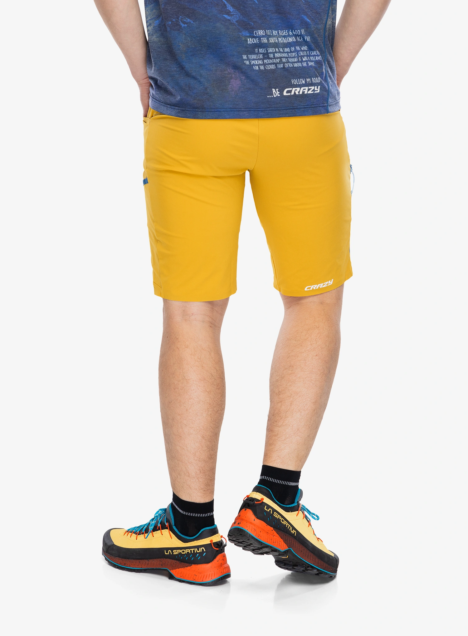 Kratke hlače Crazy Short Traverse  - sulfur/black