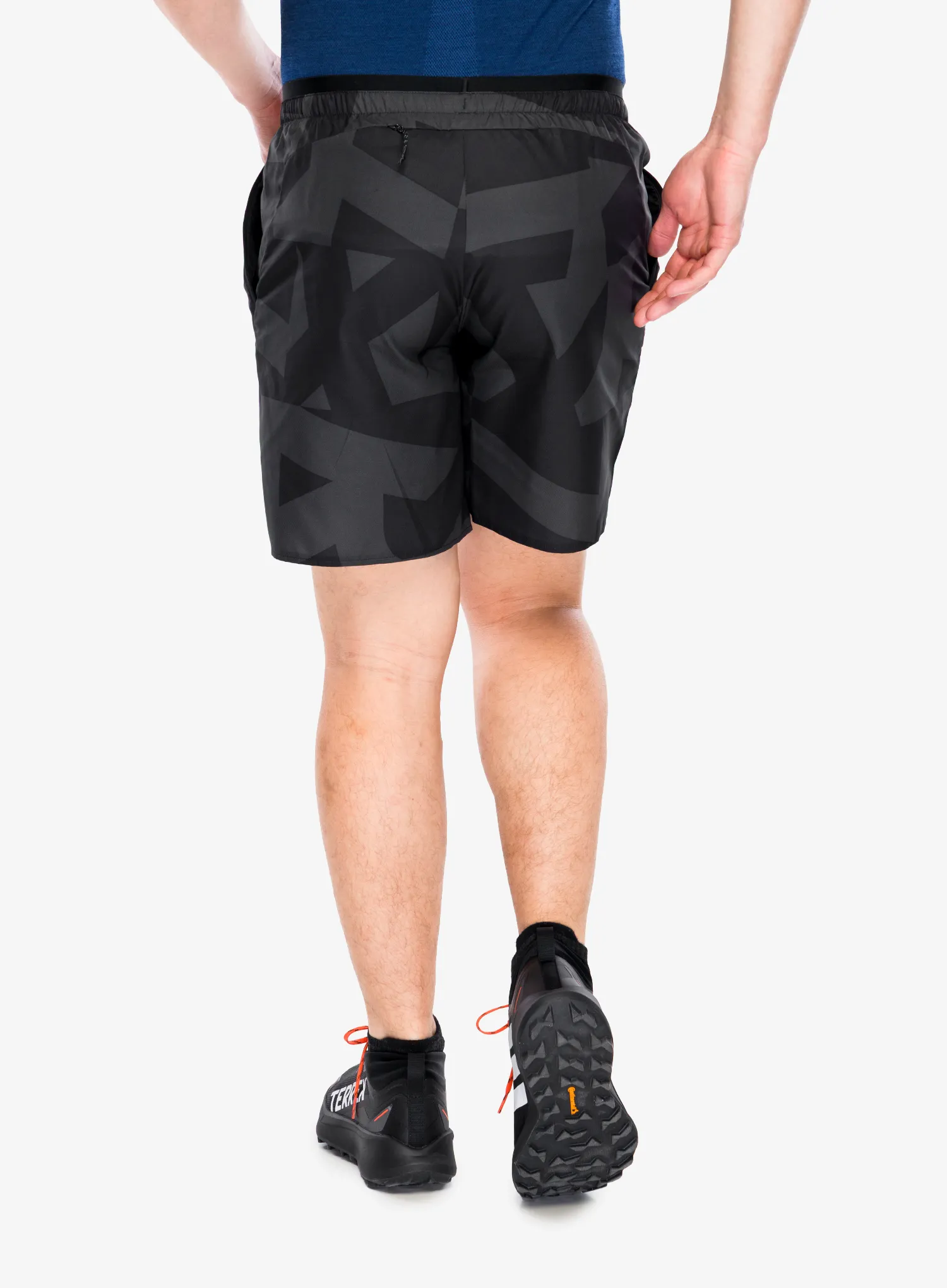 Kratke hlače za trčanje adidas TERREX Multi Light Shorts Printed - black/carbon/black/bl