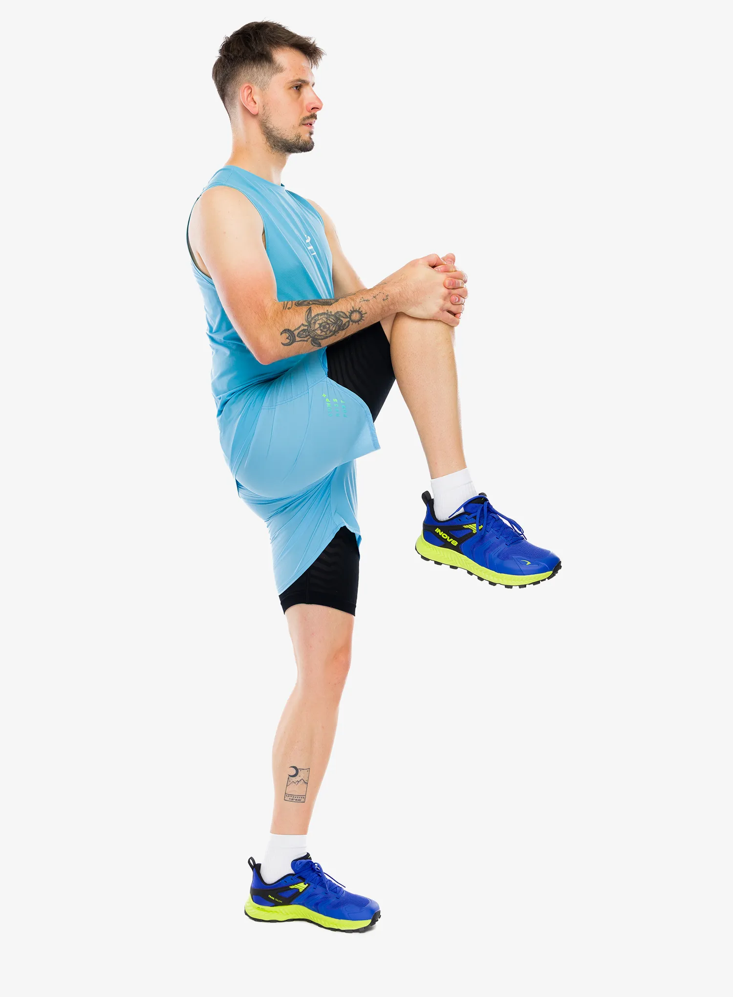Kratke hlače za trčanje Compressport Trail Racing 2-In-1 Short - norse blue
