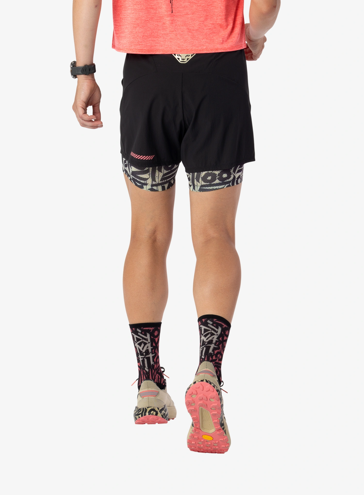 Ženske kratke hlače za trčanje Dynafit Trail 2In1 Shorts - overcast/black out