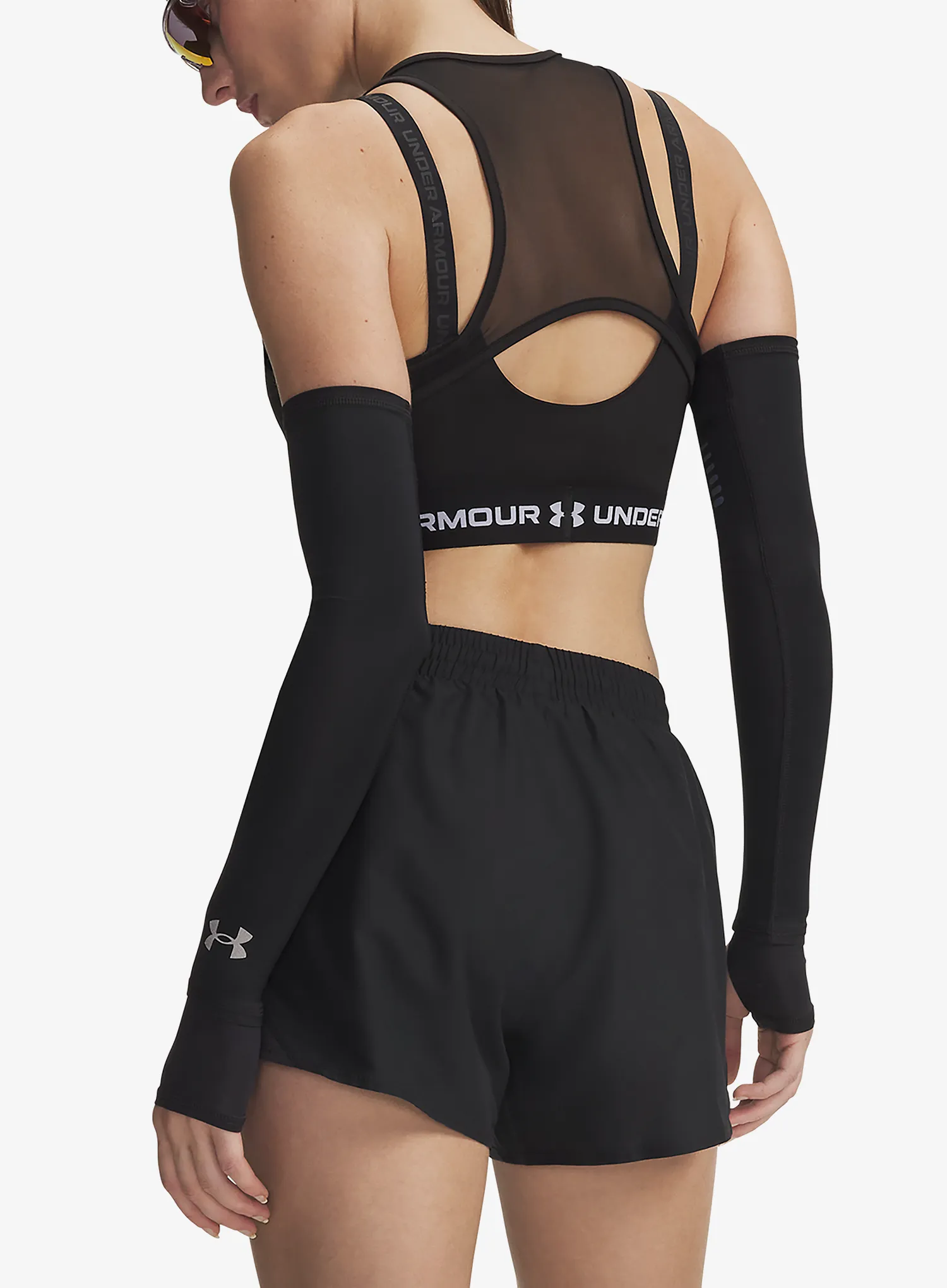 Ženske kratke hlače za trčanje Under Armour Fly By 3in Shorts - black/black/reflective