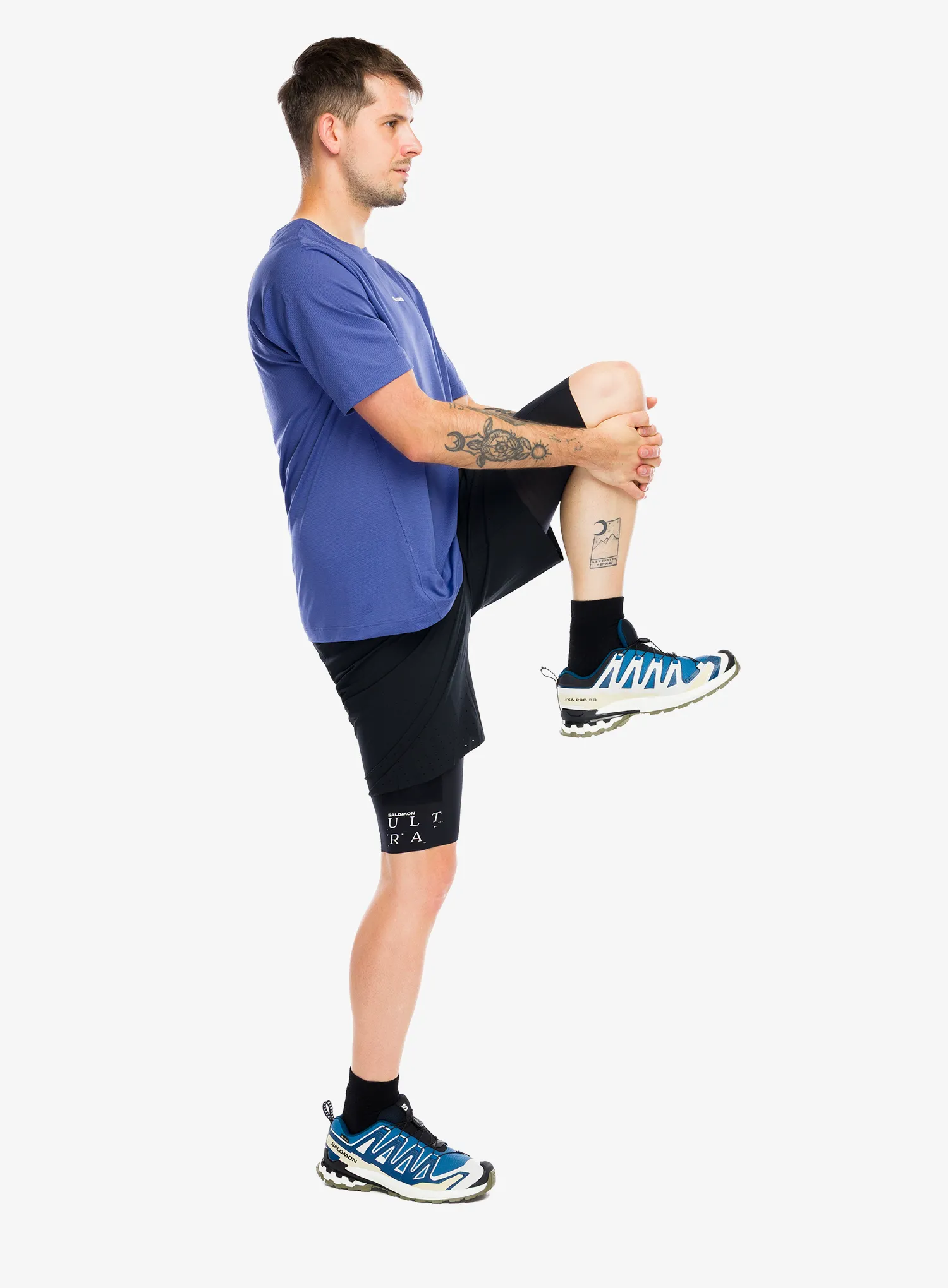 Kratke hlače za trčanje Salomon S/Lab Ultra 2in1 Shorts - deep black/black