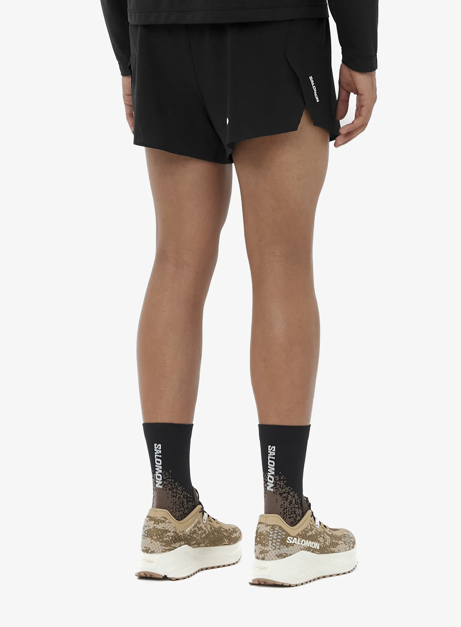 Kratke hlače za trčanje Salomon Sense Aero Splt 3 Shorts - deep black