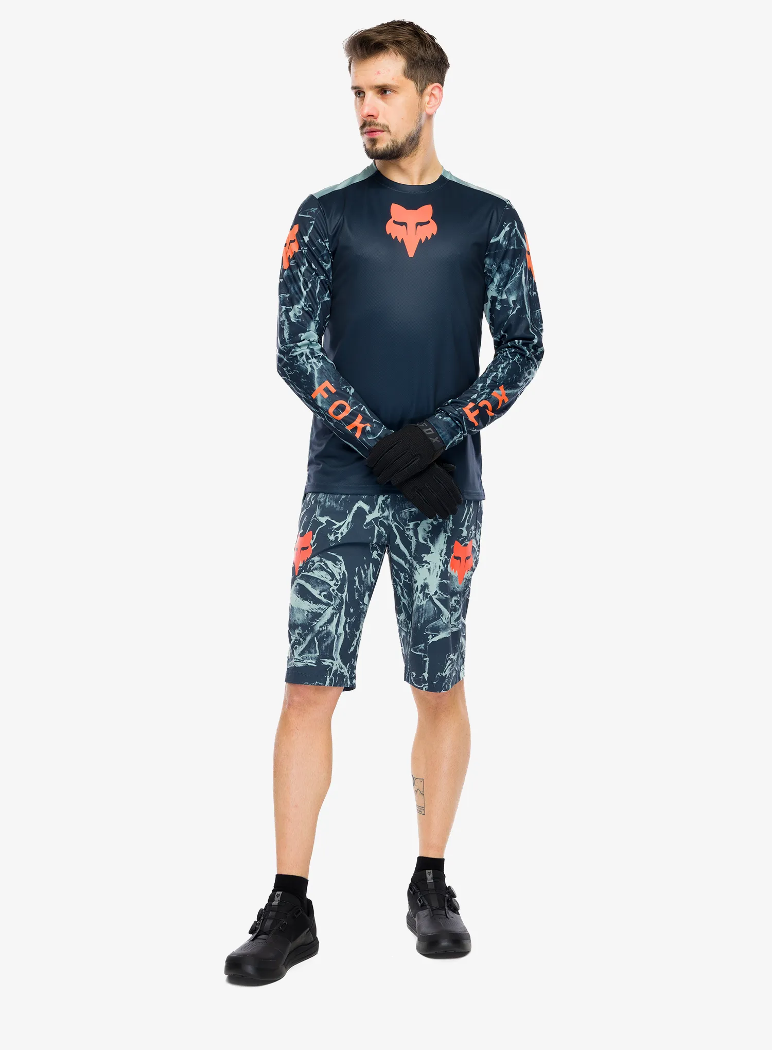 Kratke hlače enduro Fox Ranger Short Image Print - arctic blue
