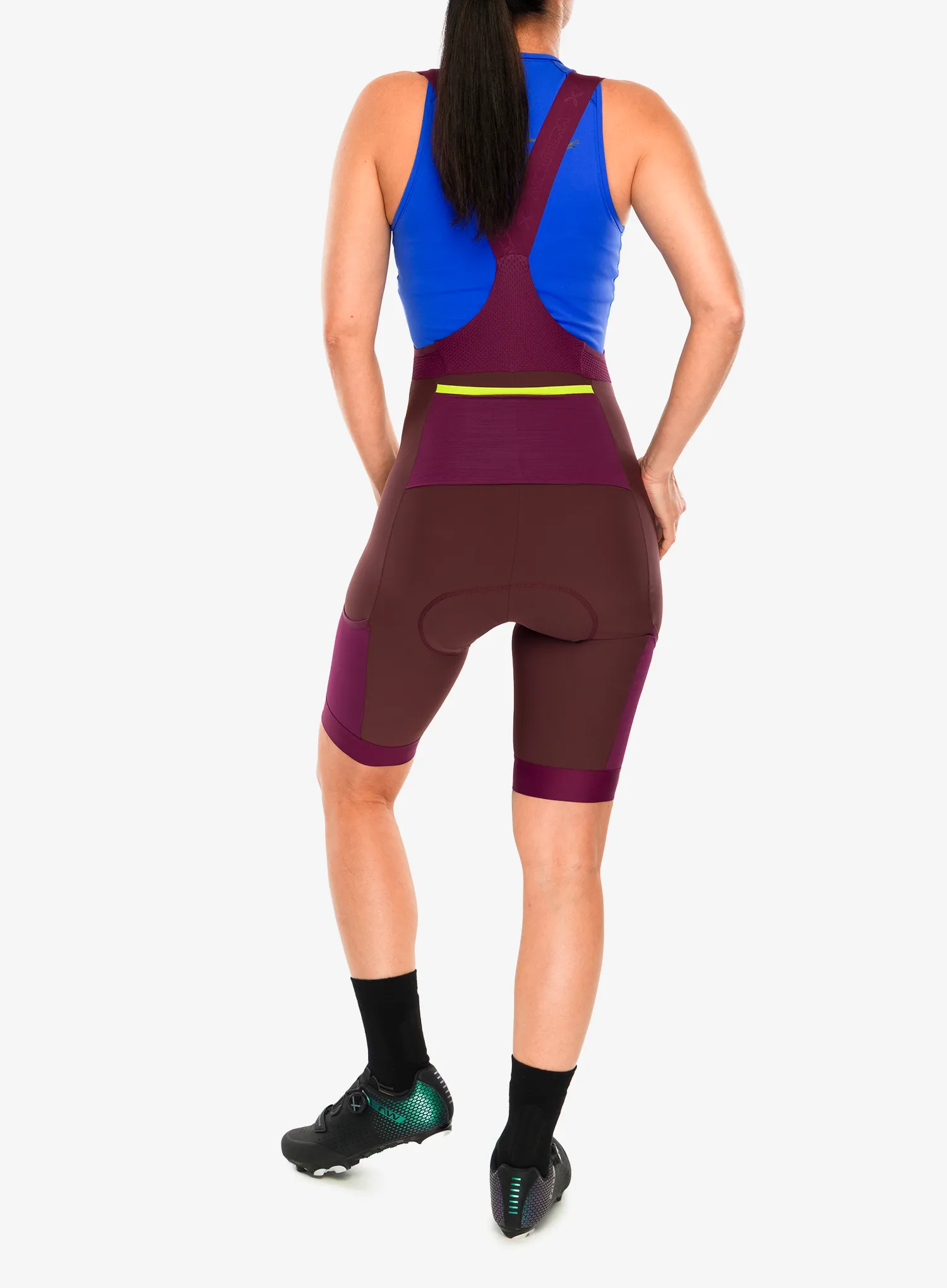 Ženske biciklističke kratke hlače Montura Rando Cycling Bibshort - wine red