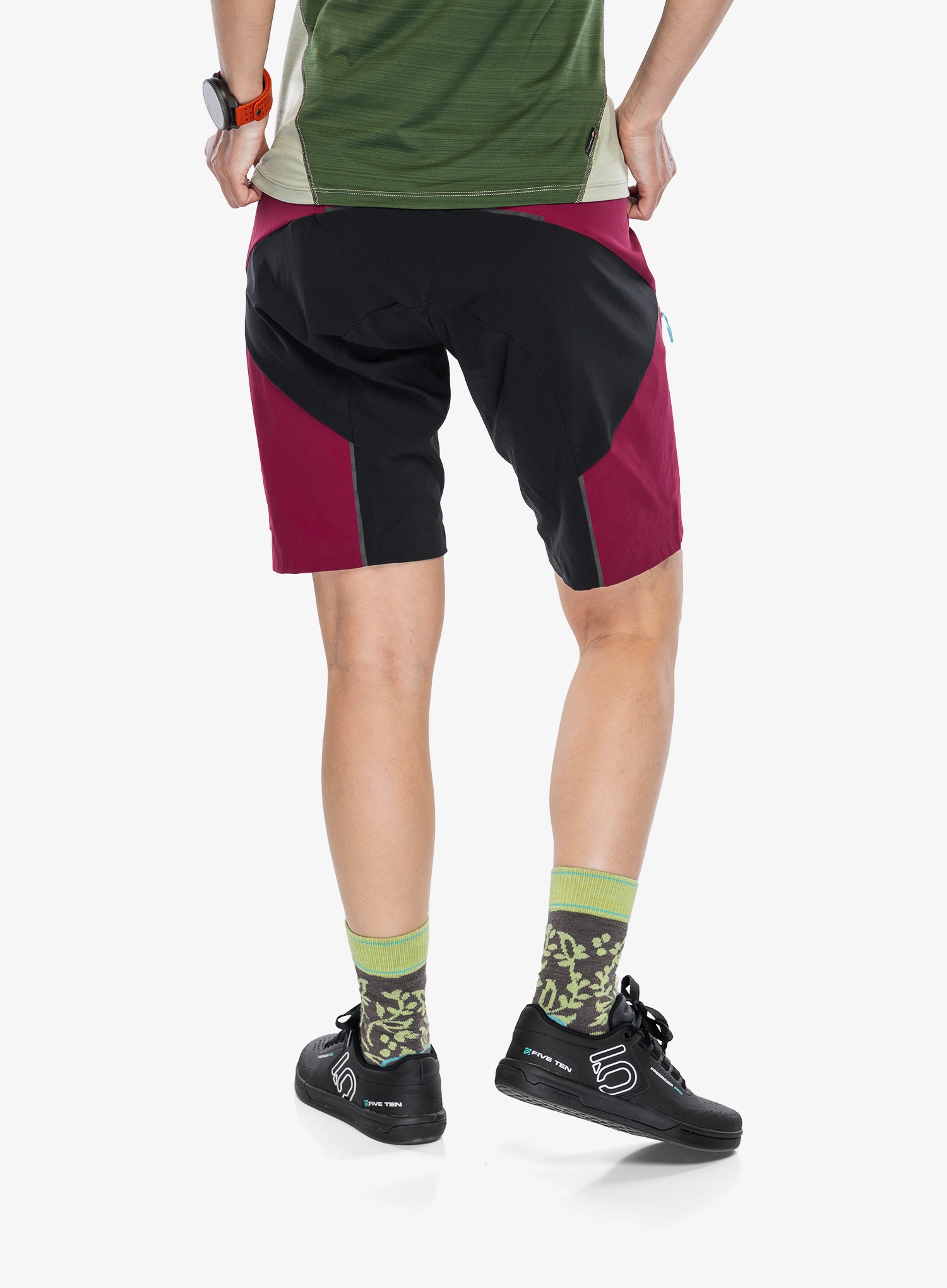 Ženske biciklističke kratke hlače Dynafit Ride Light DST Shorts - beet red