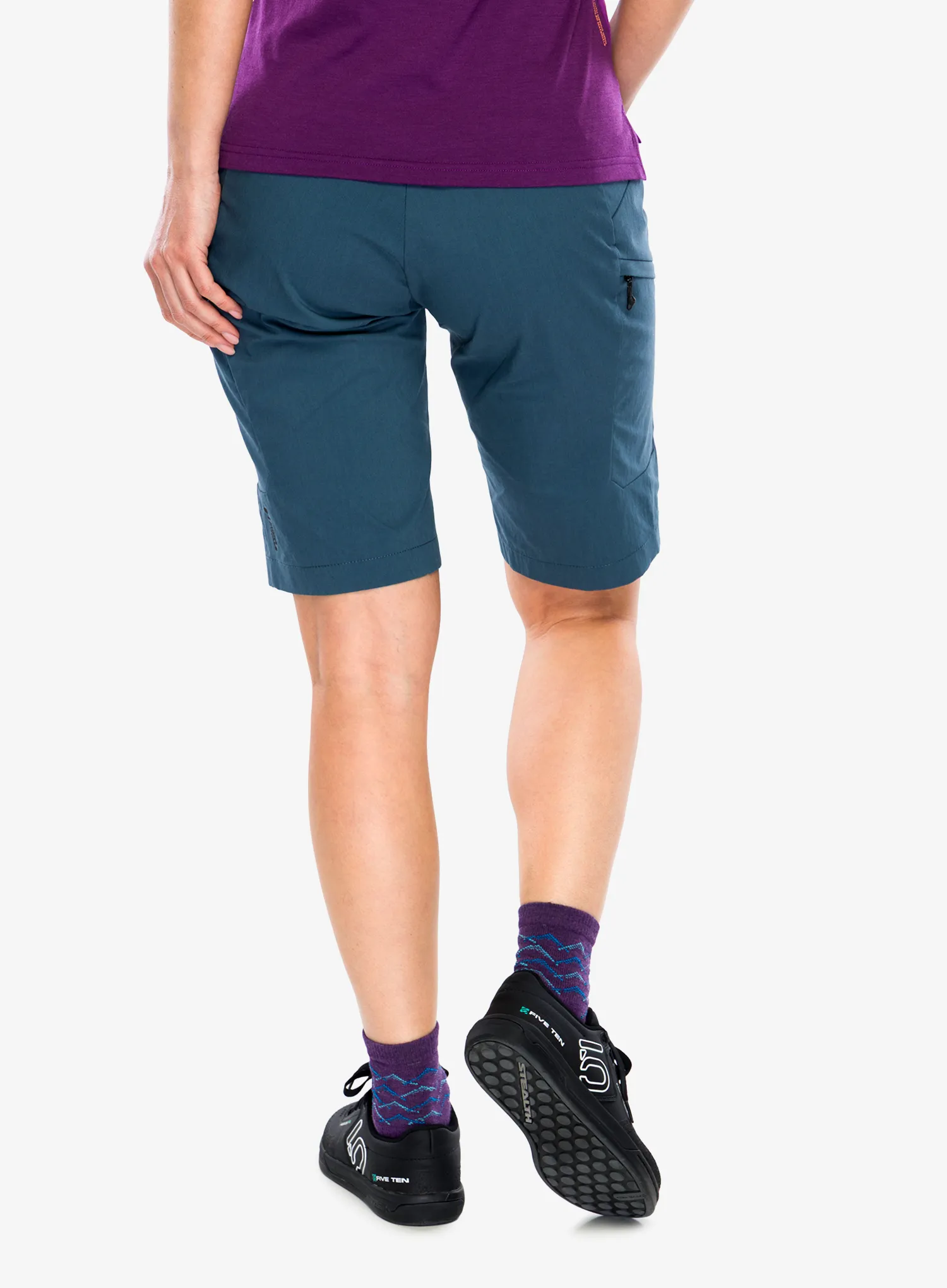 Ženske biciklističke kratke hlače Mons Royale Diversion Merino Trail Shorts - abyss/abyss
