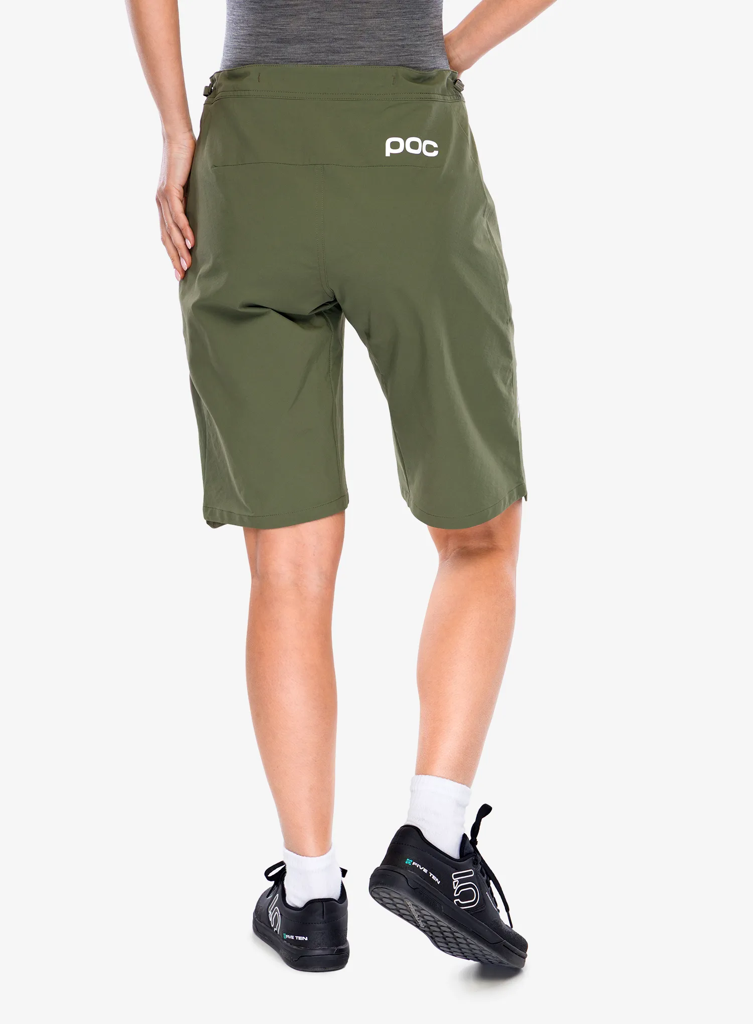 Ženske biciklističke kratke hlače POC Essential Enduro Shorts - epidote green