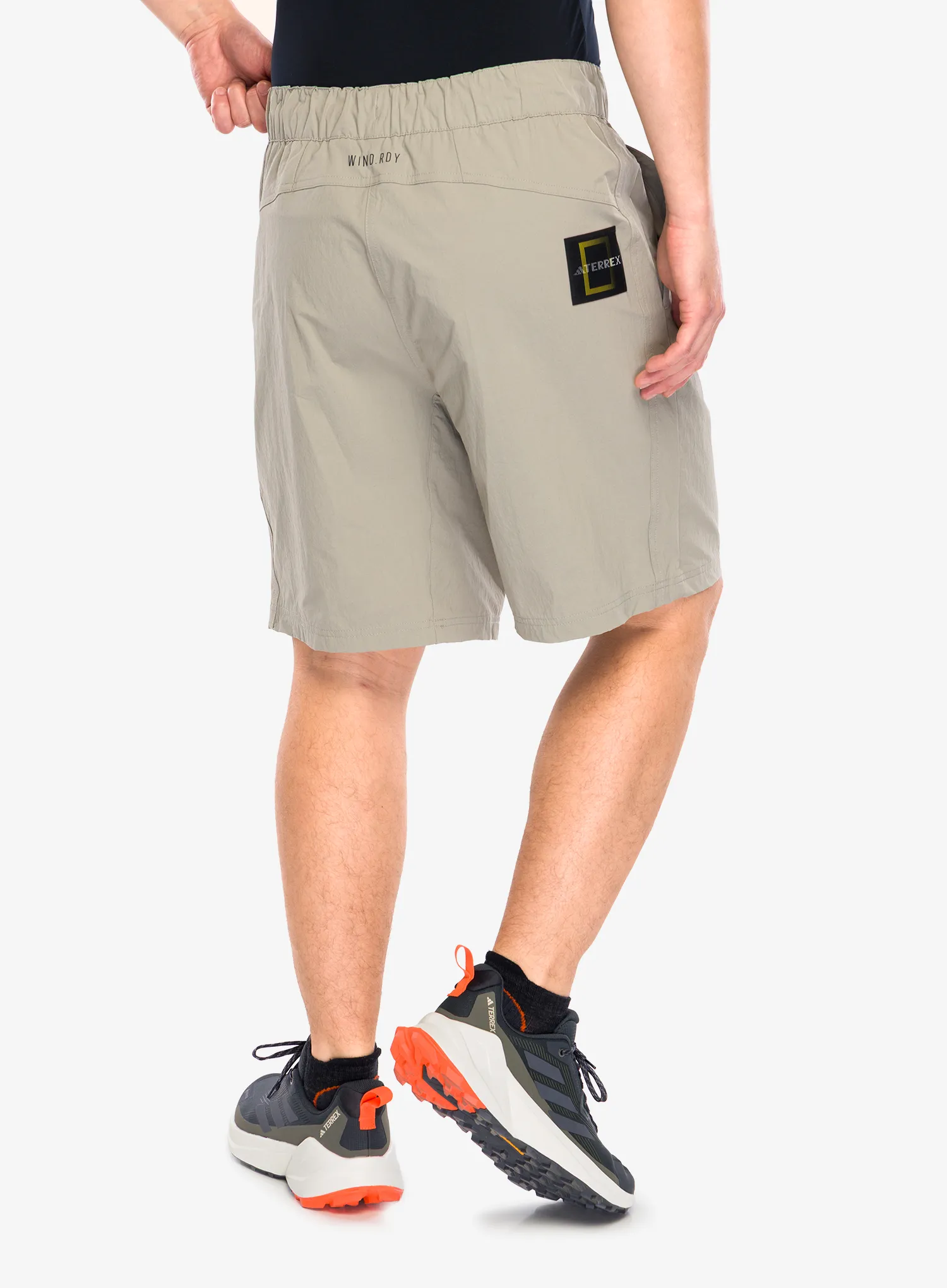 Muške kratke hlače adidas TERREX National Geographic WIND.RDY Shorts - putty beige
