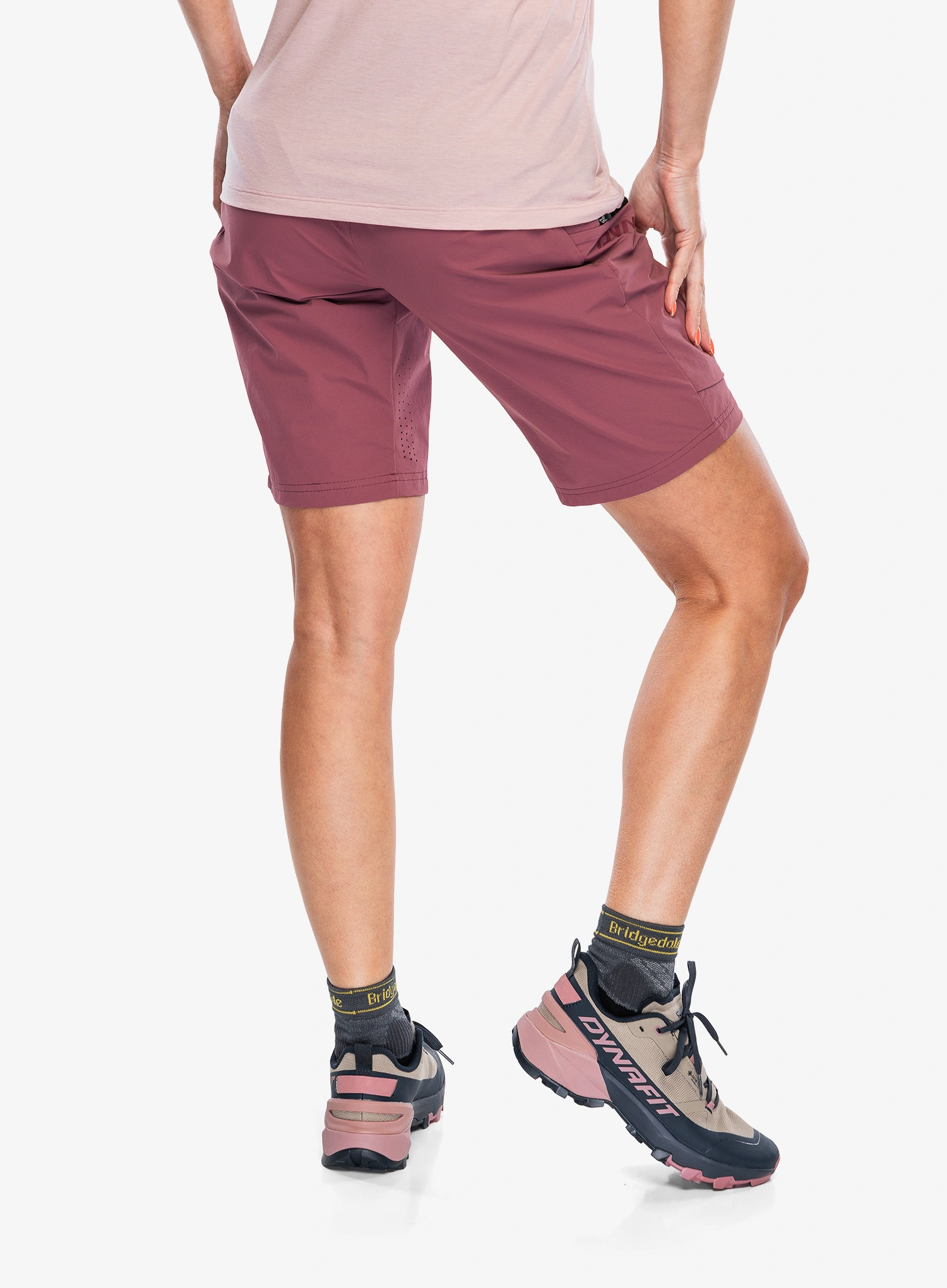 Ženske planinarske kratke hlače Dynafit Transalper DST Shorts - dark rose