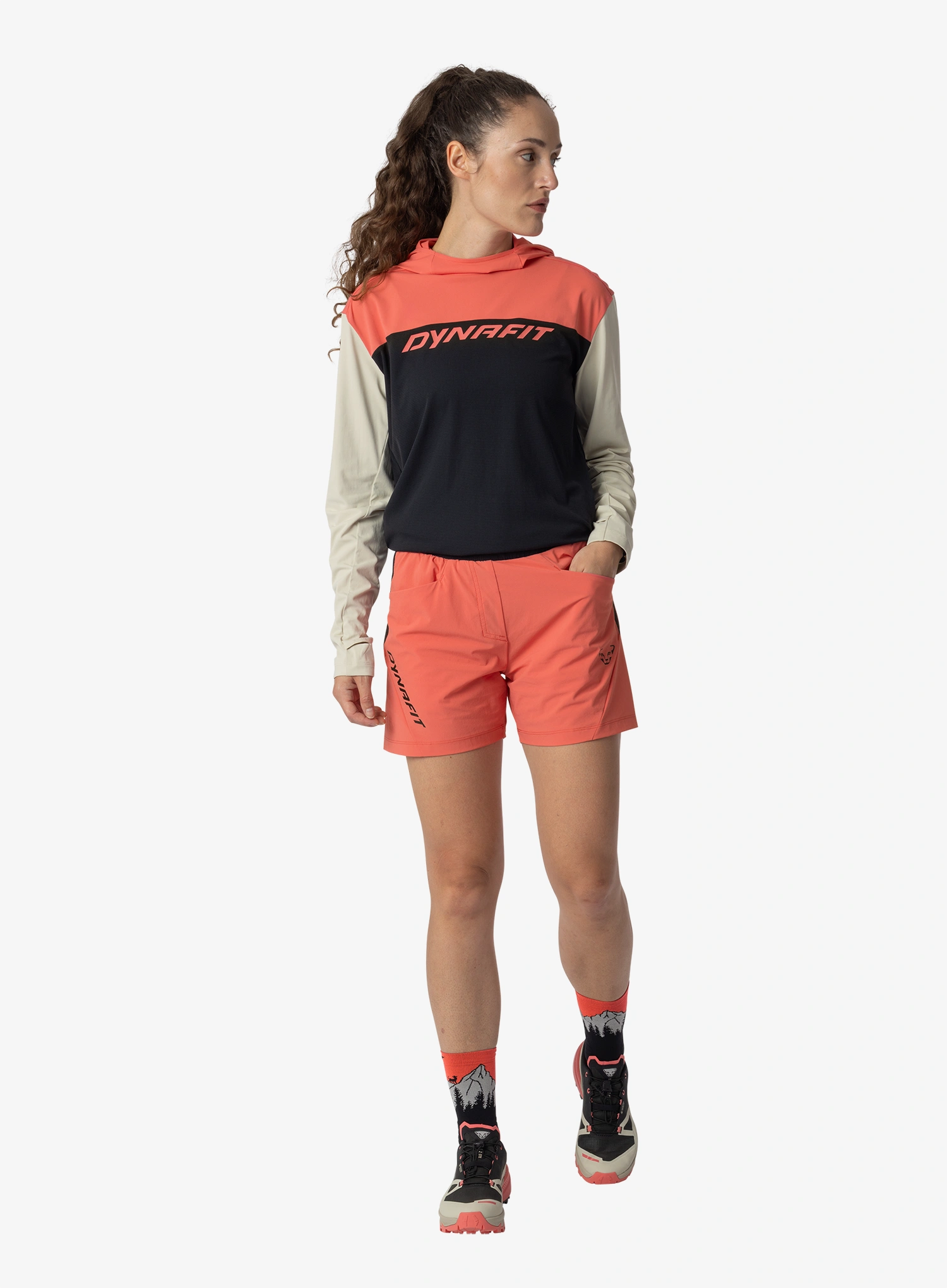 Ženske planinarske kratke hlače Dynafit Traverse Hybrid Shorts - cabana