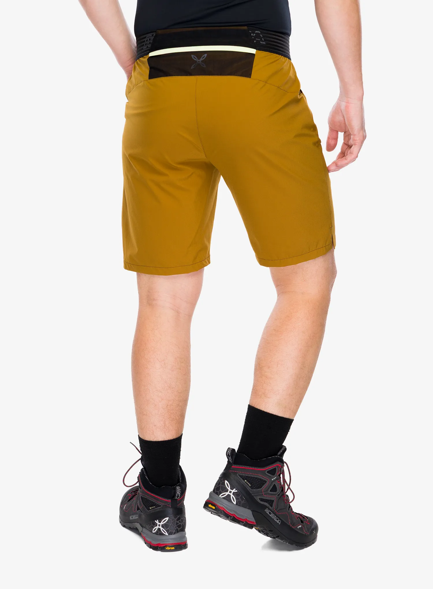 Muške kratke hlače Montura Rise Bermuda - bronze brown/sunny lime