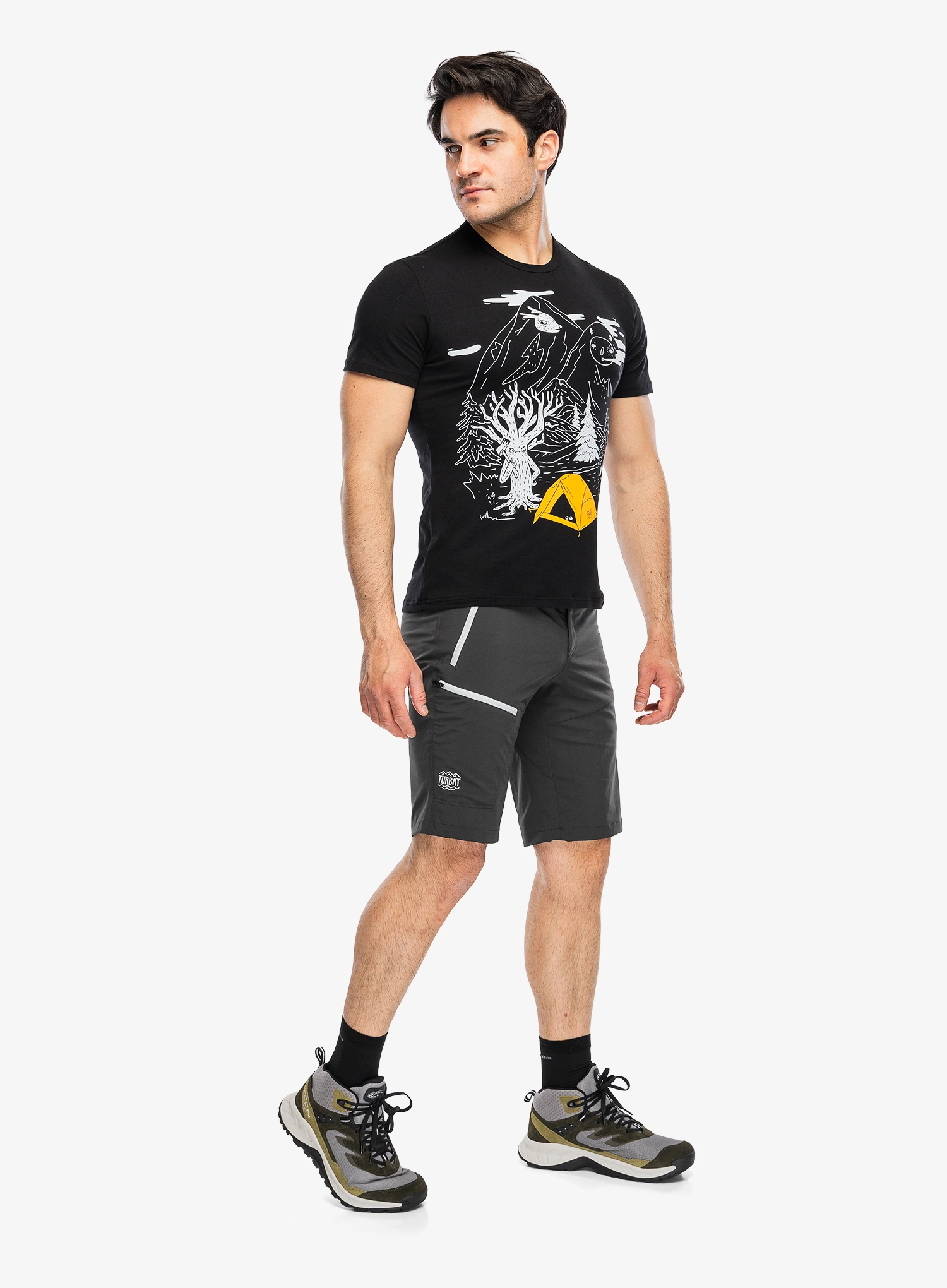 Muške kratke hlače Turbat Prut Trek Shorts - raven black