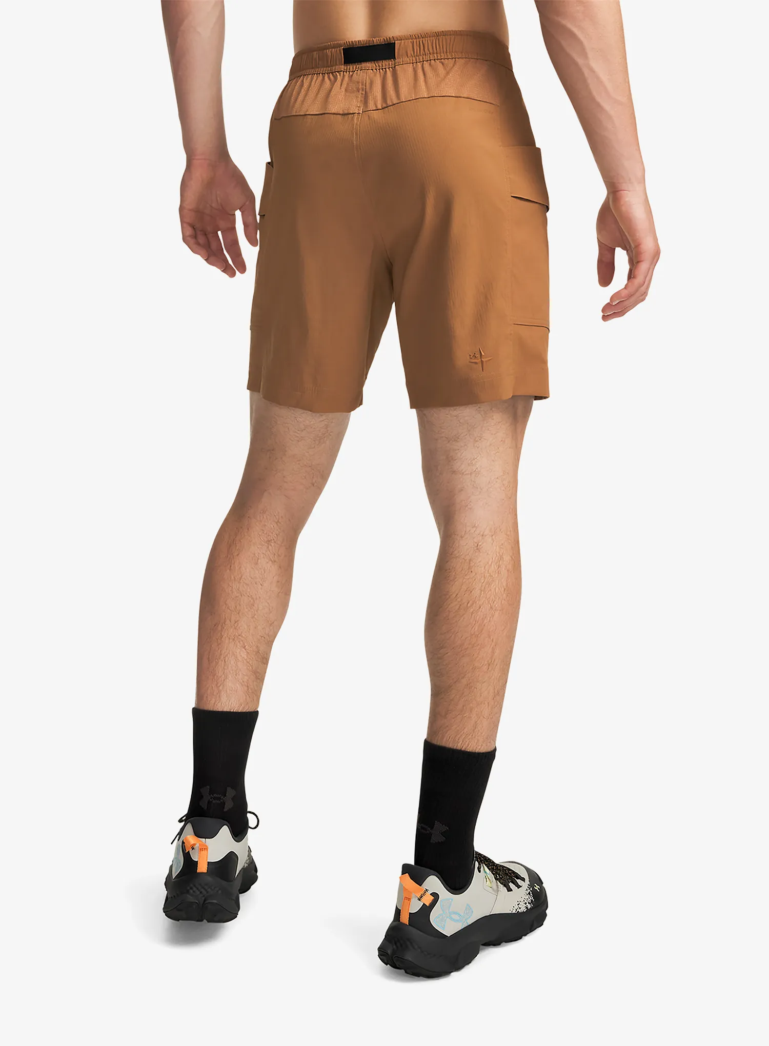 Muške kratke hlače Under Armour Explor Hike Cargo Short - tundra/black