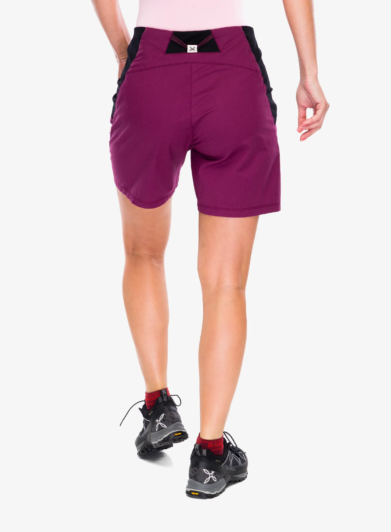 Ženske penjačke kratke hlače Montura Guna Shorts - faded wine red 