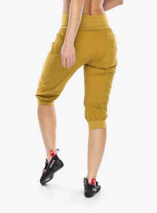 Ženske penjačke kratke hlače Ocun Noya Shorts - yellow dried tobacco