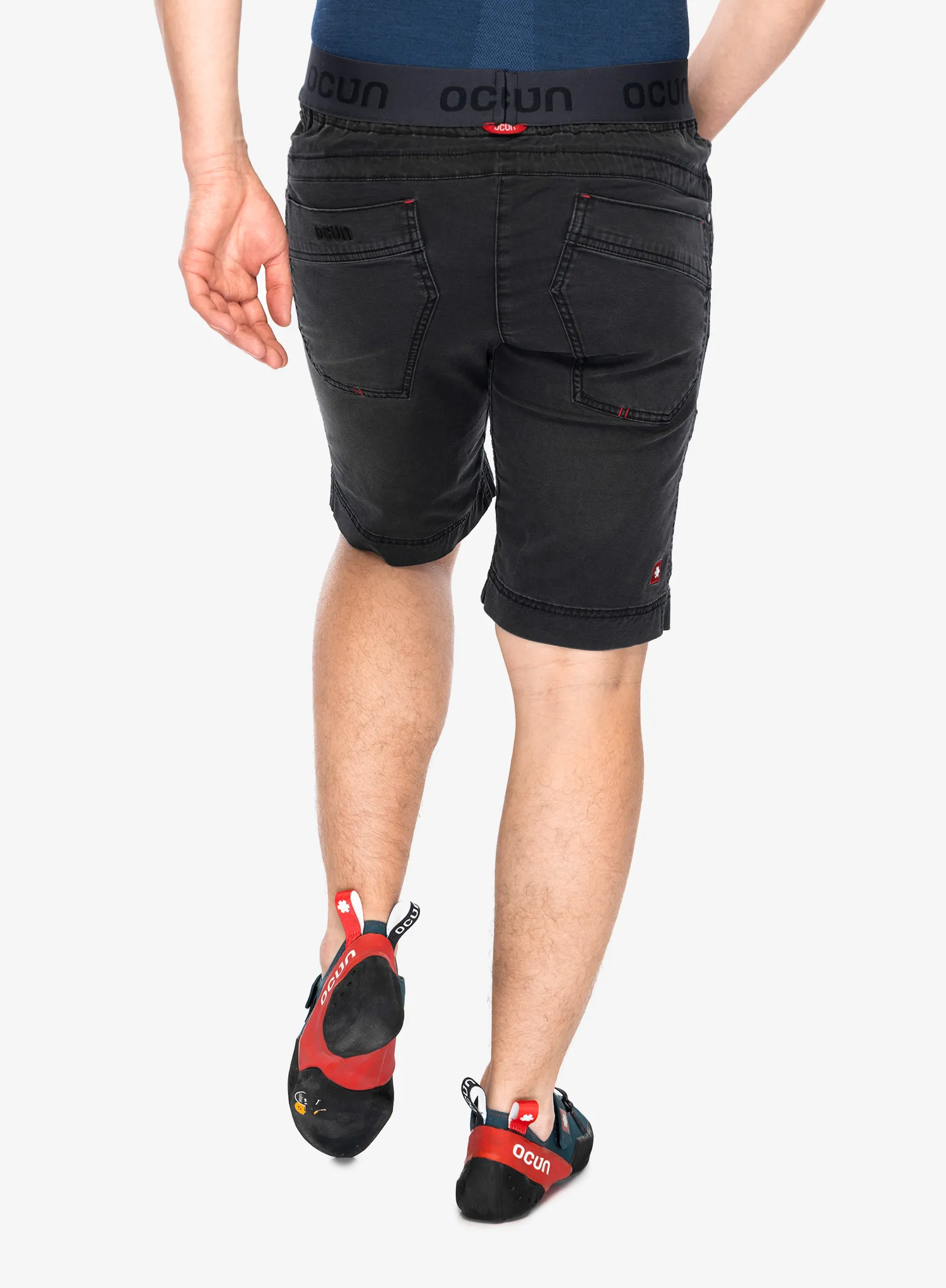Penjačke kratke hlače Ocun Mánia Jeans Organic Shorts - black