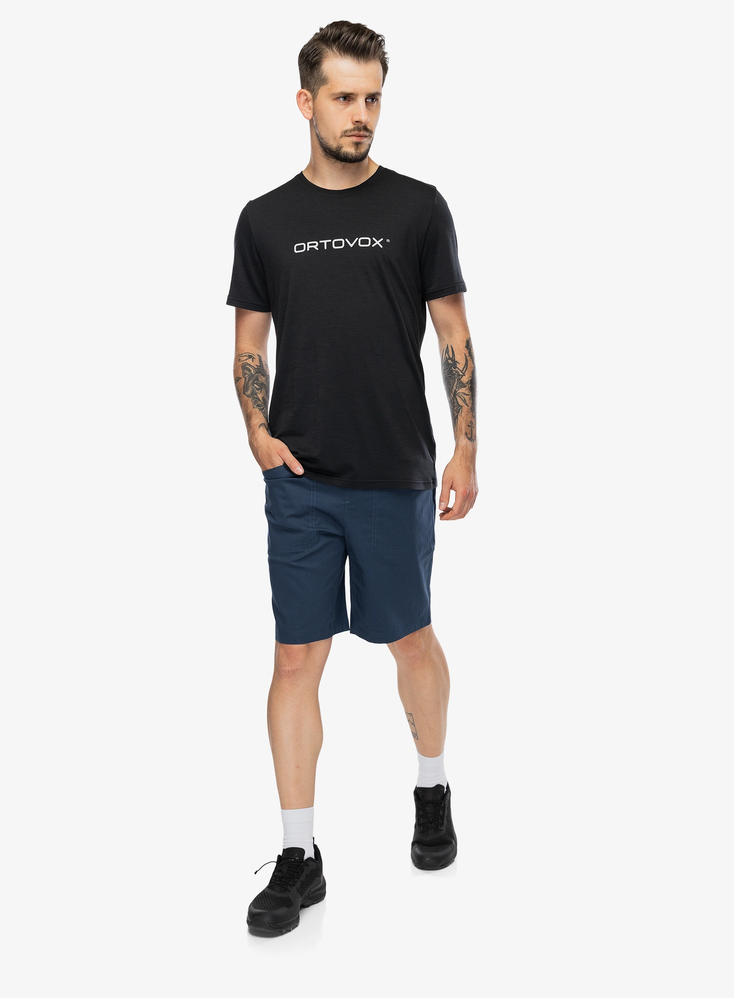 Penjačke kratke hlače Ortovox Affinity Shorts - blue nunatak