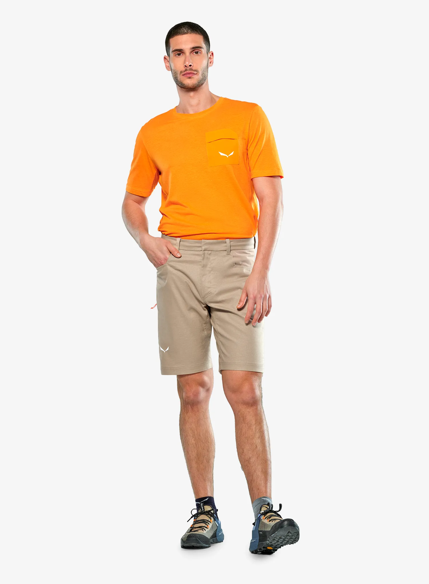 Penjačke kratke hlače Salewa Agner Hemp Ripstop Shorts - quicksand