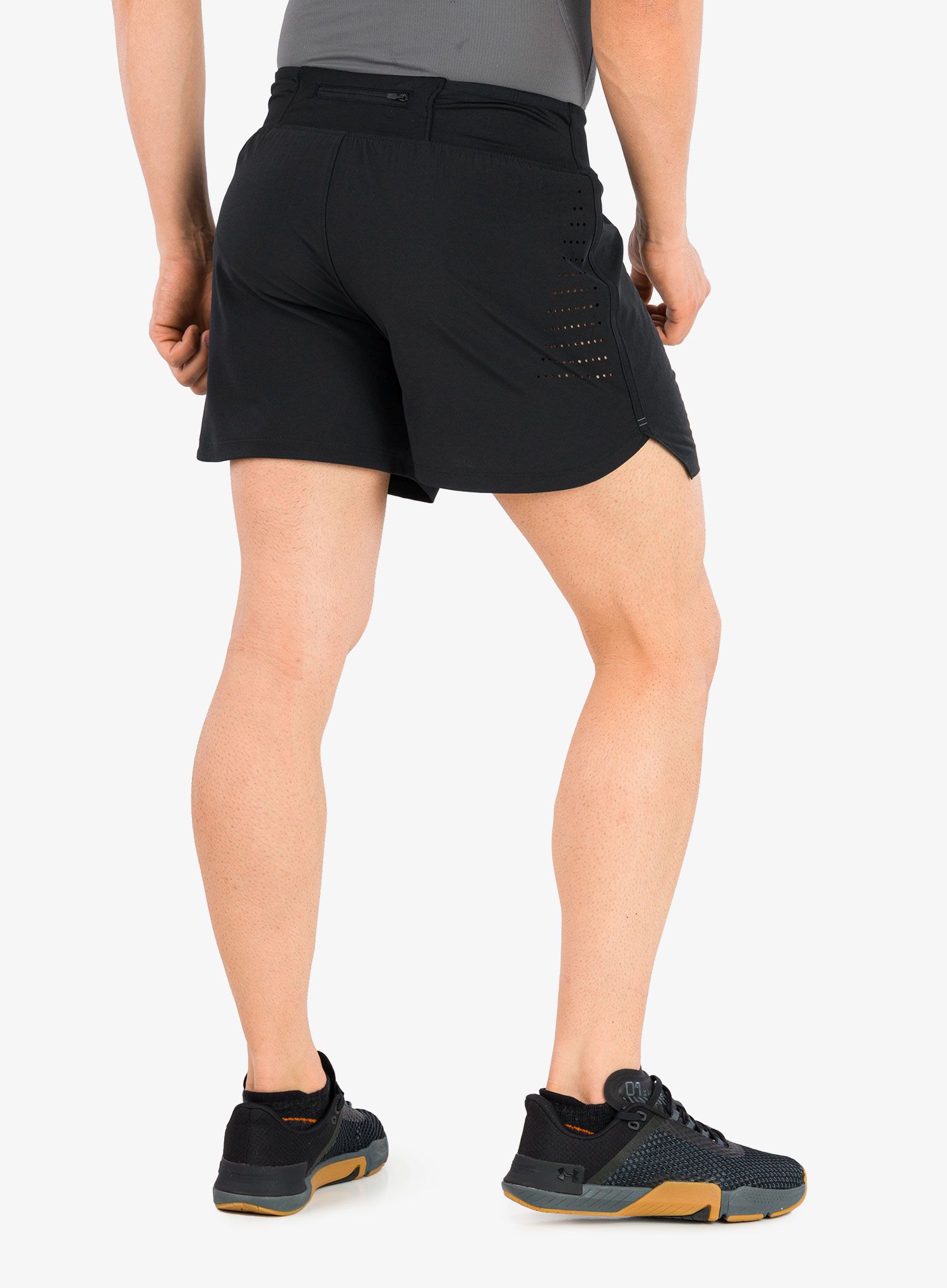 Kratke hlače za trčanje Under Armour SpeedPocket 5'' Short - black/pitch gray/reflective