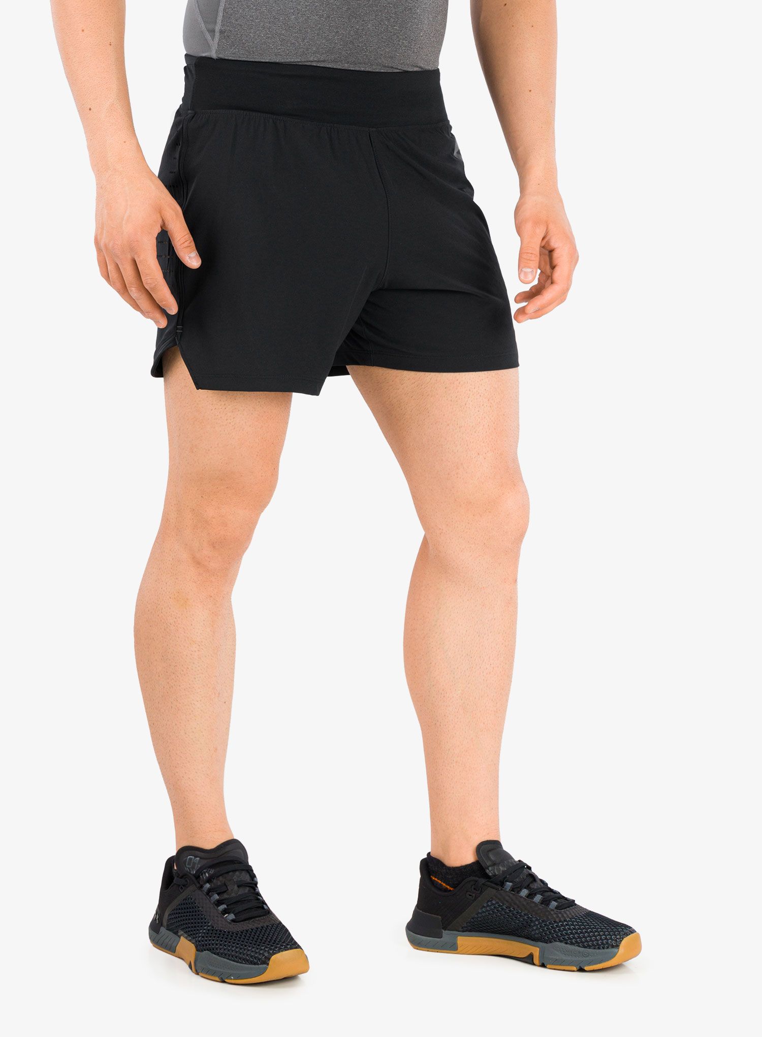 Kratke hlače za trčanje Under Armour SpeedPocket 5'' Short - black/pitch gray/reflective