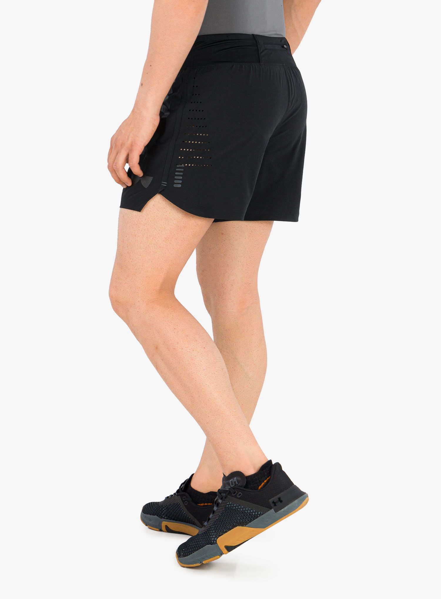 Kratke hlače za trčanje Under Armour SpeedPocket 5'' Short - black/pitch gray/reflective