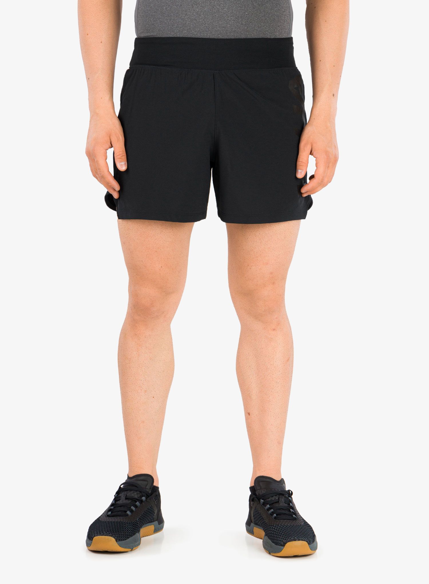 Kratke hlače za trčanje Under Armour SpeedPocket 5'' Short - black/pitch gray/reflective