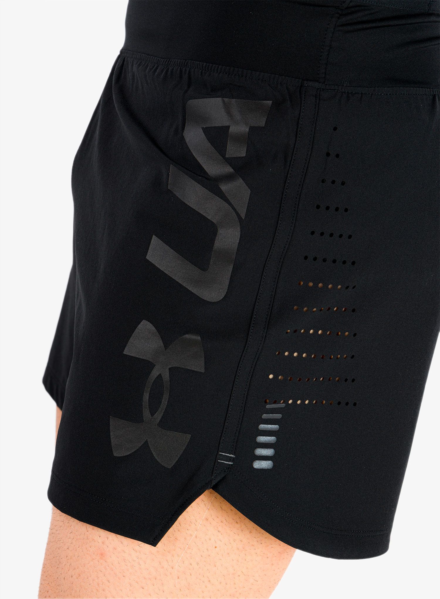 Kratke hlače za trčanje Under Armour SpeedPocket 5'' Short - black/pitch gray/reflective