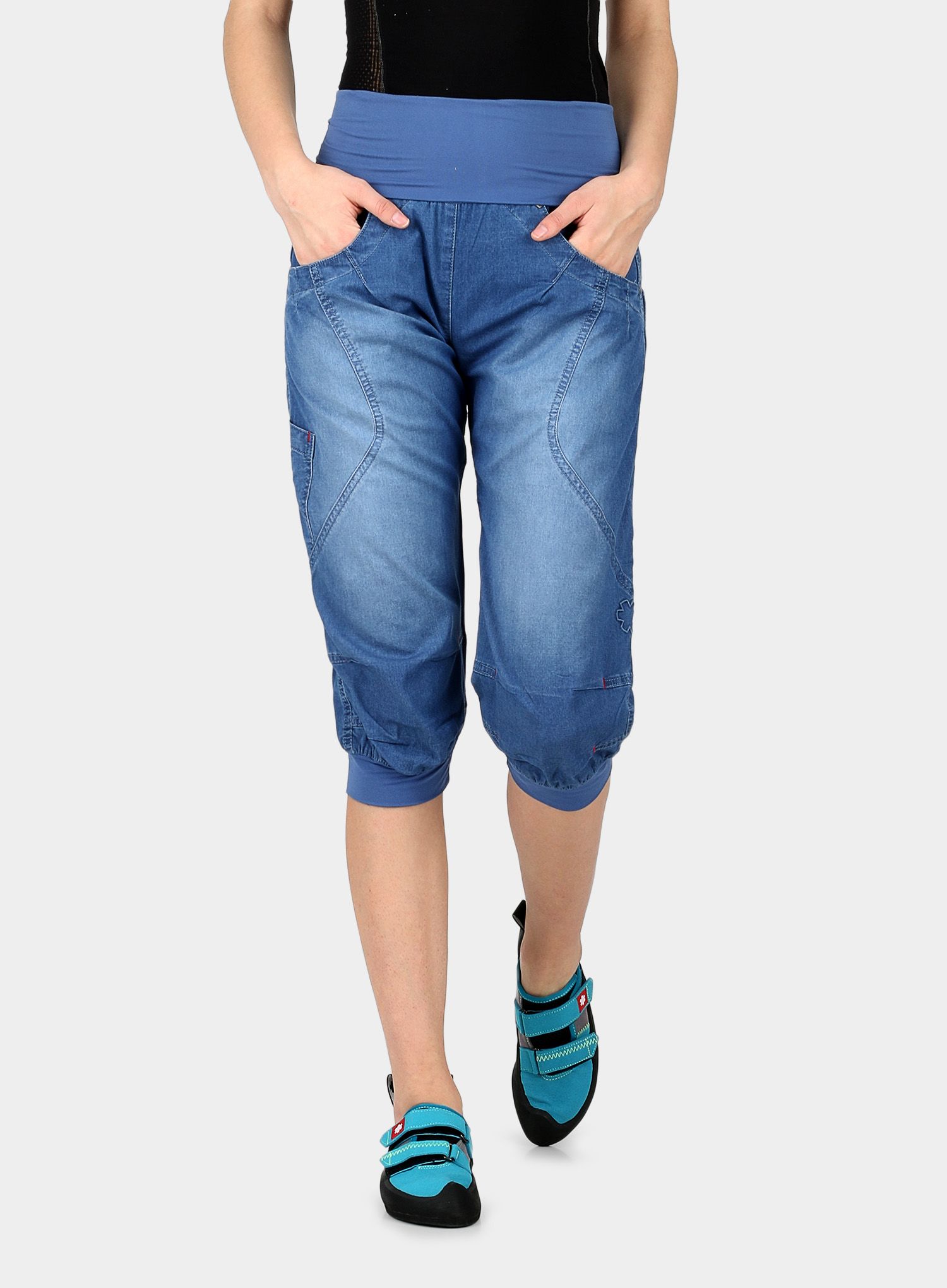 Ženske penjačke kratke hlače Ocun Noya Short Jeans - middle blue