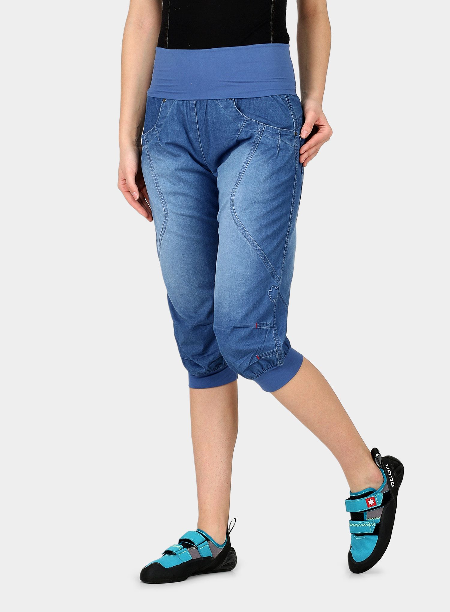 Ženske penjačke kratke hlače Ocun Noya Short Jeans - middle blue