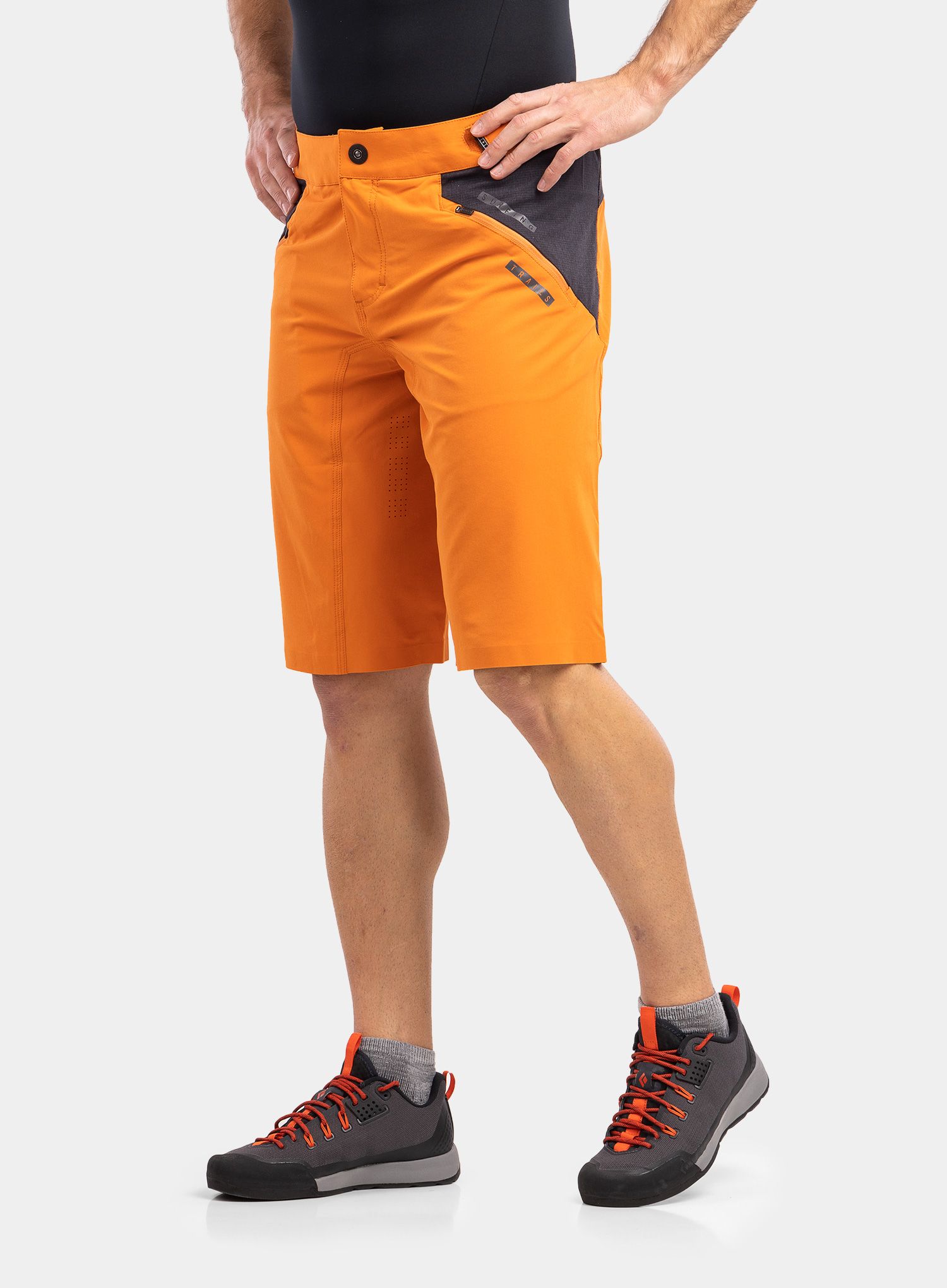 Biciklističke kratke hlače ION Traze AMP - riot orange