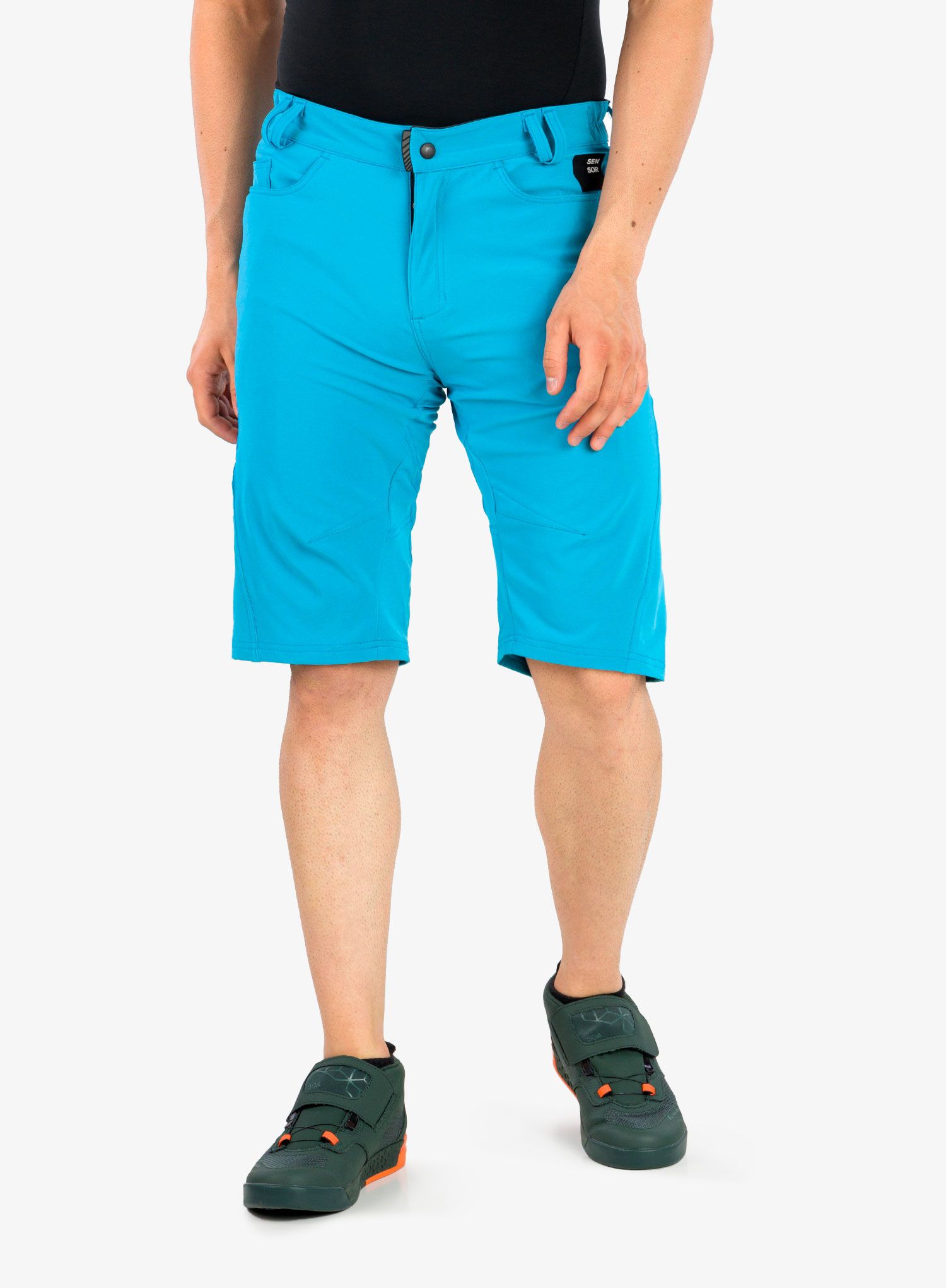 Biciklističke kratke hlače s umetkom Sensor Cycle Shorts Charger - turquoise