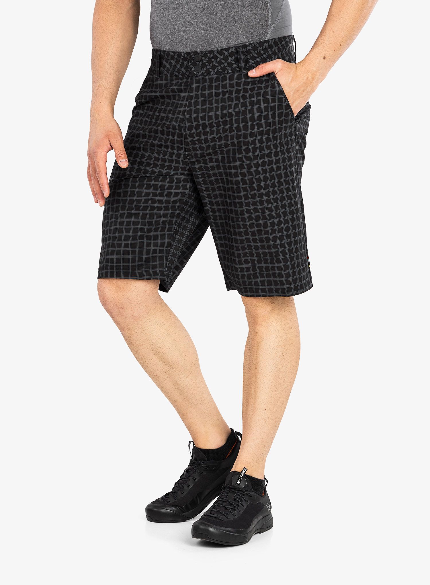 Muške kratke hlače Smartwool 10'' Short - black plaid print