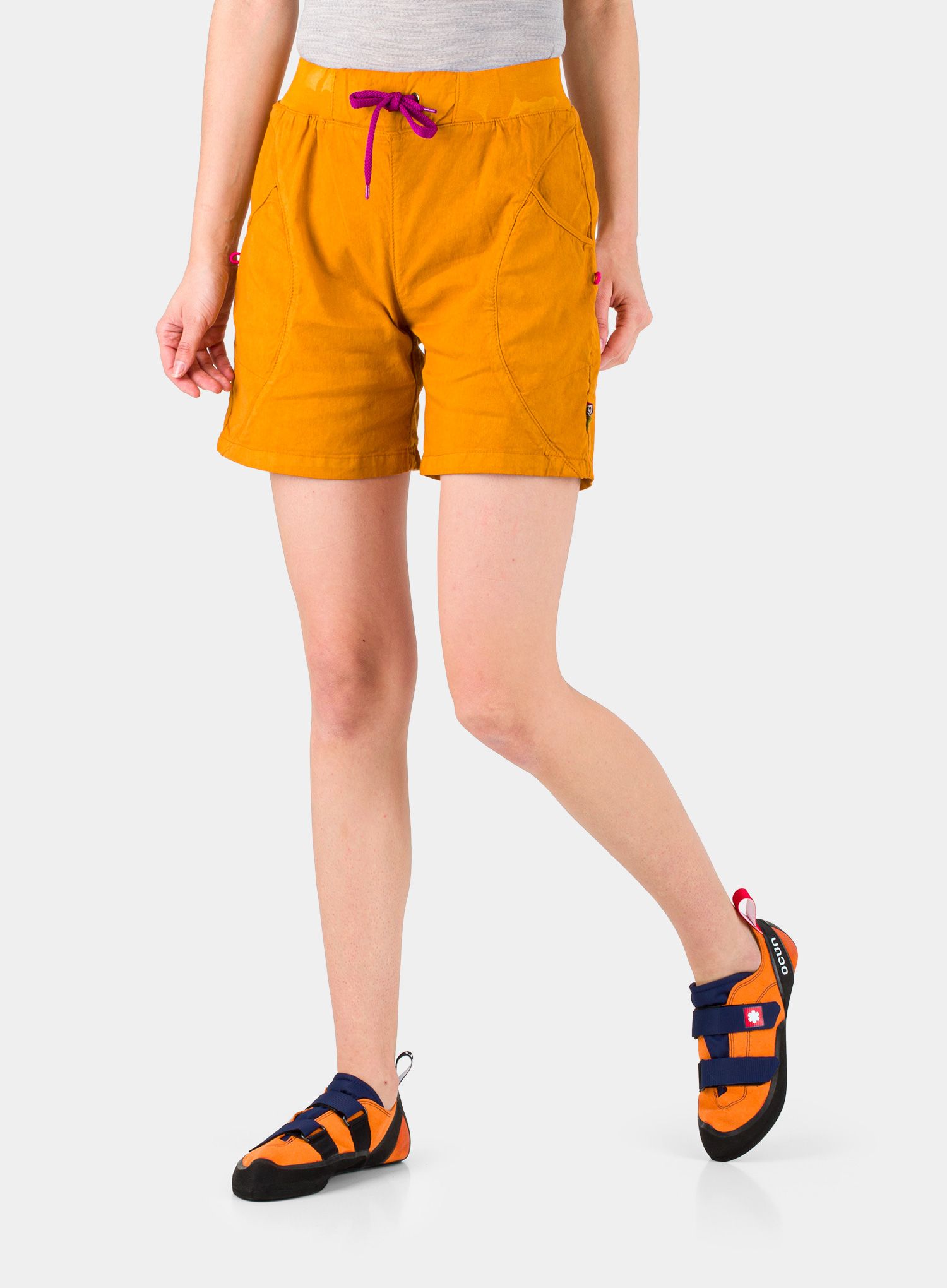 Ženske penjačke kratke hlače E9 Wendy - mustard