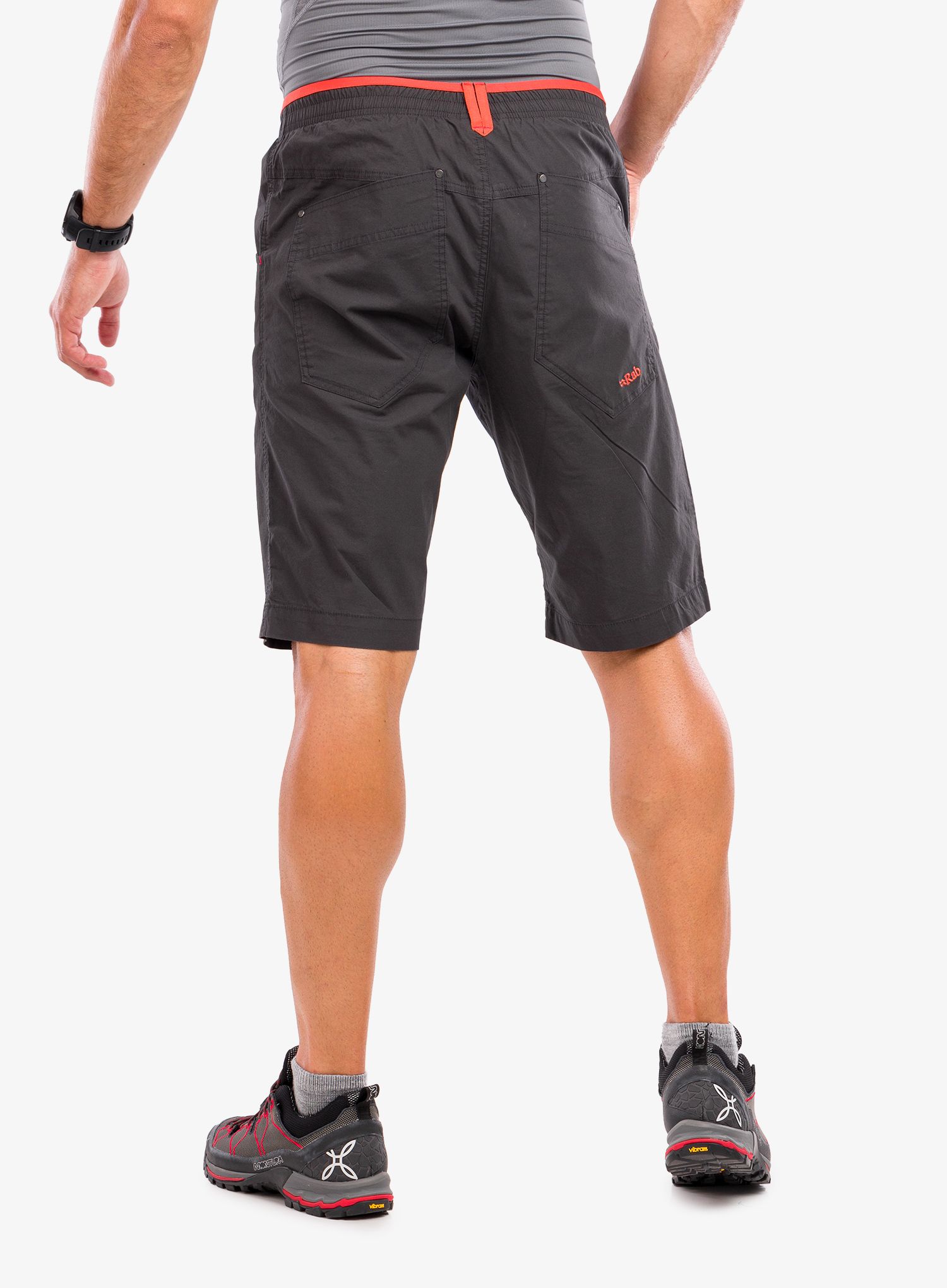 Penjačke kratke hlače Rab Oblique Short - anthracite