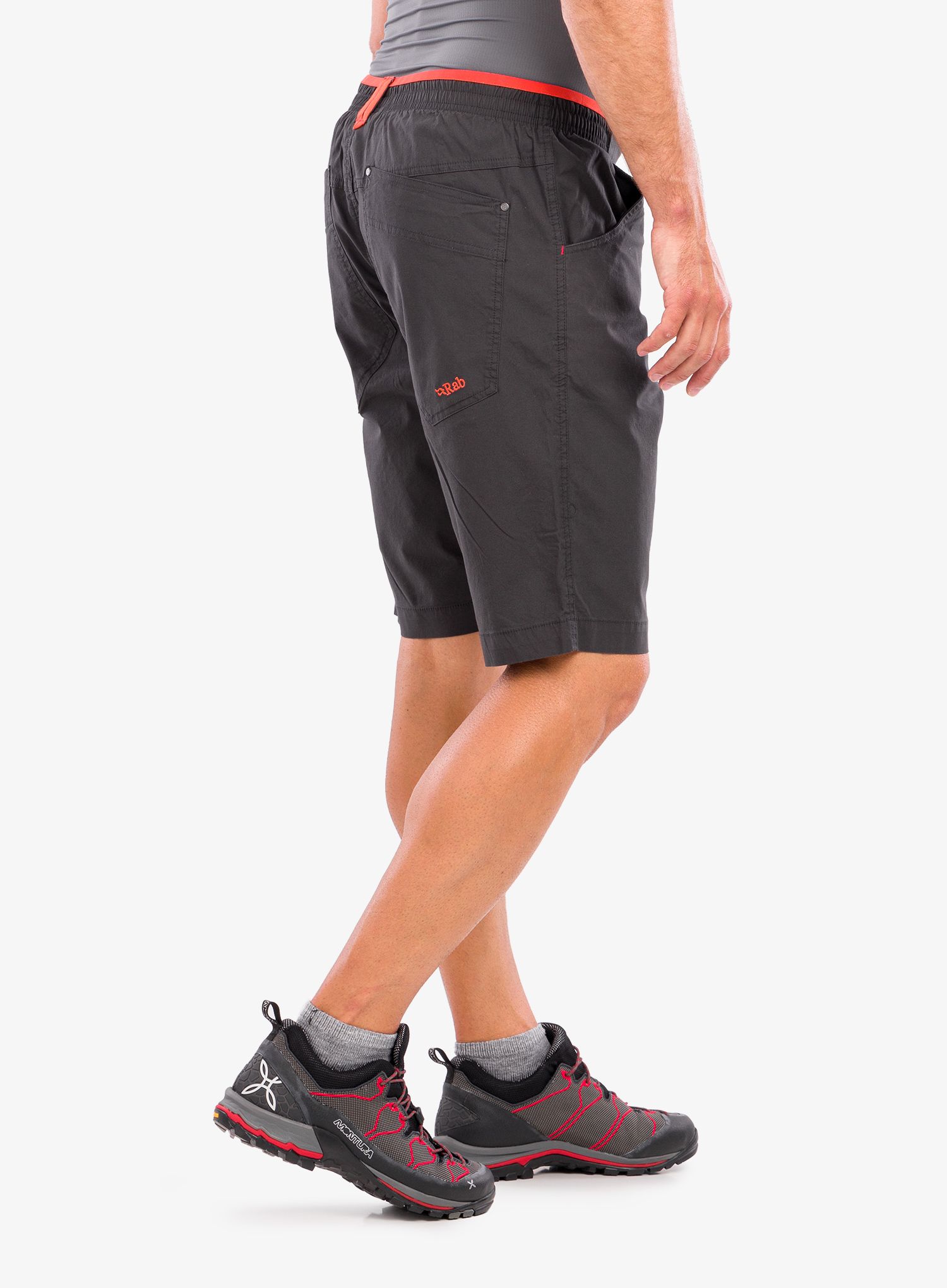 Penjačke kratke hlače Rab Oblique Short - anthracite