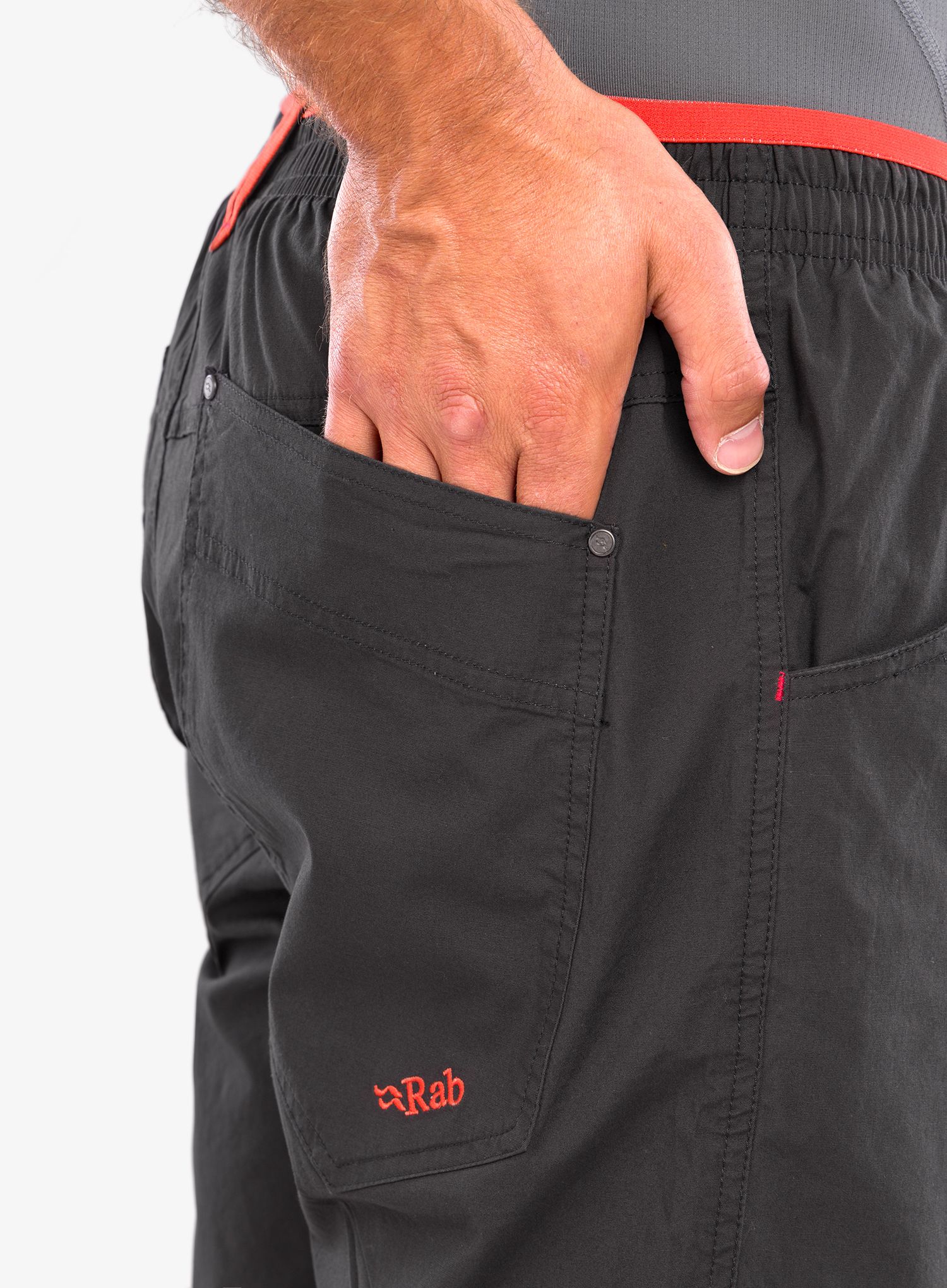 Penjačke kratke hlače Rab Oblique Short - anthracite