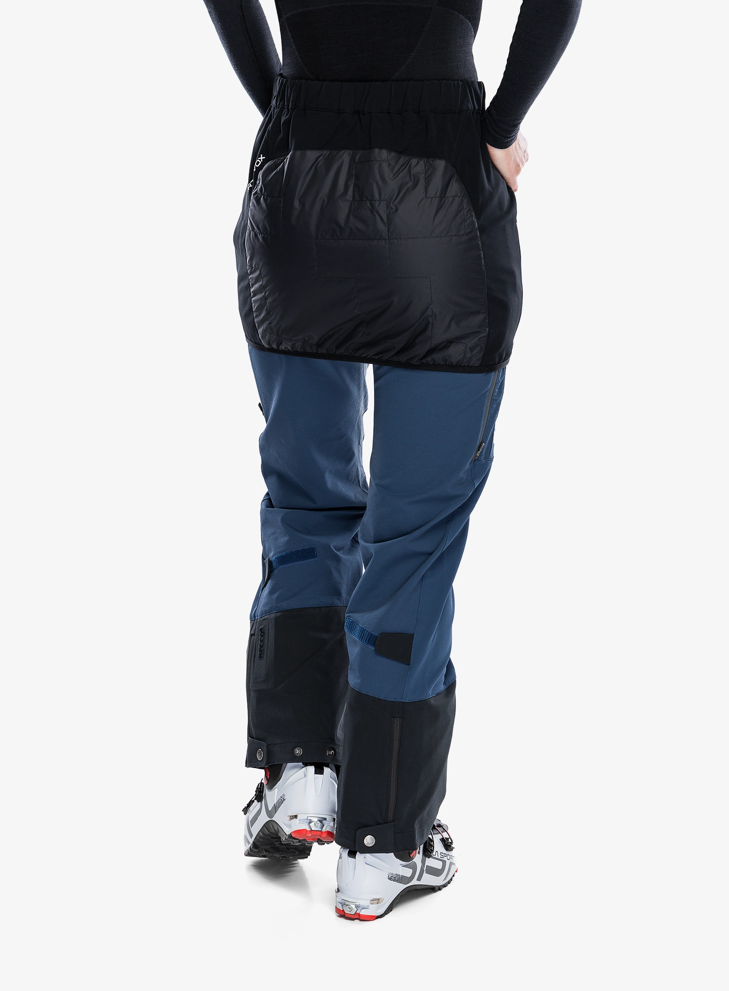 Suknja s postavom Ortovox Swisswool Piz Boe Skirt - black raven