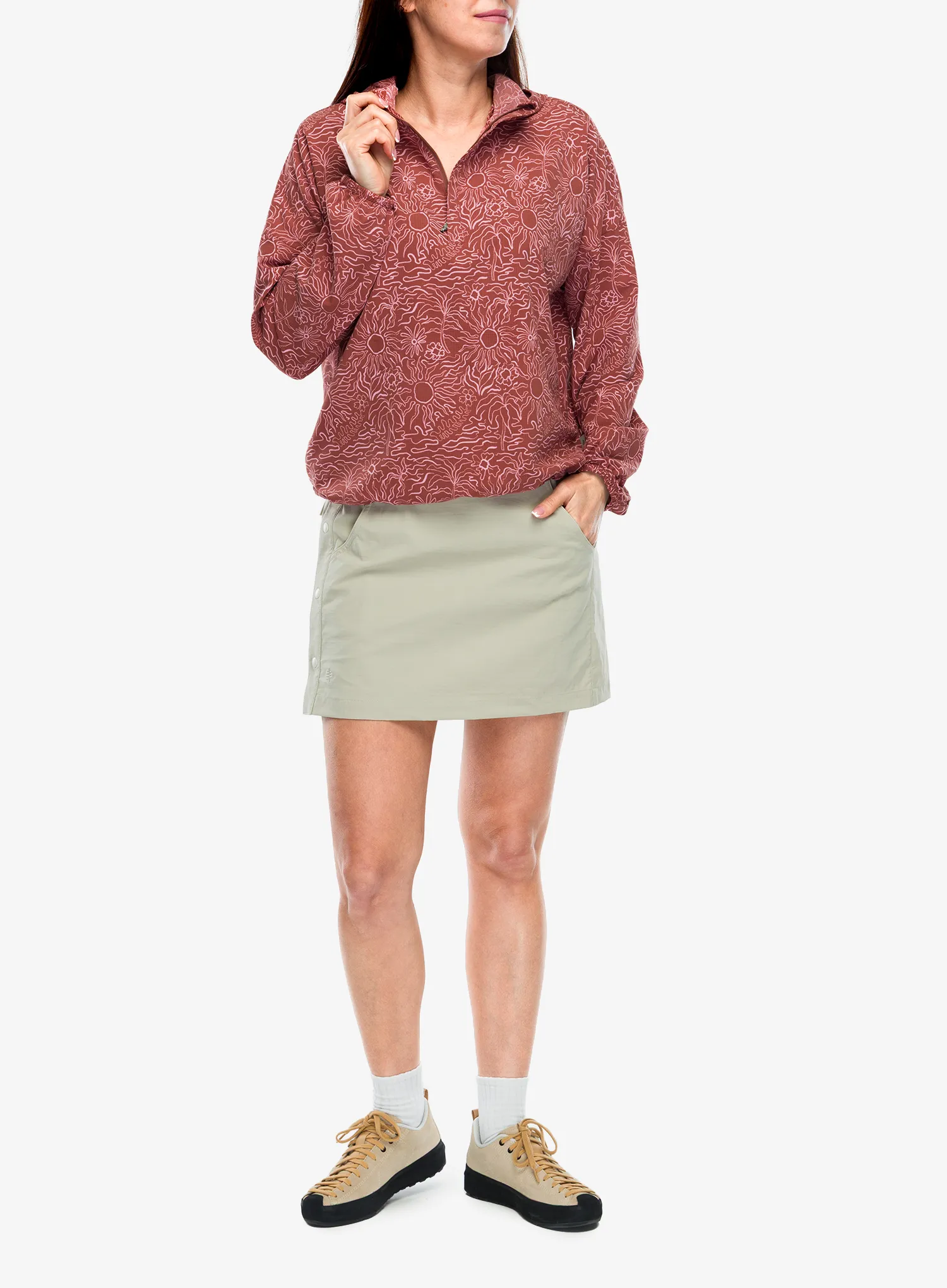 Planinarska suknja Royal Robbins Wilder Skort - lt khaki